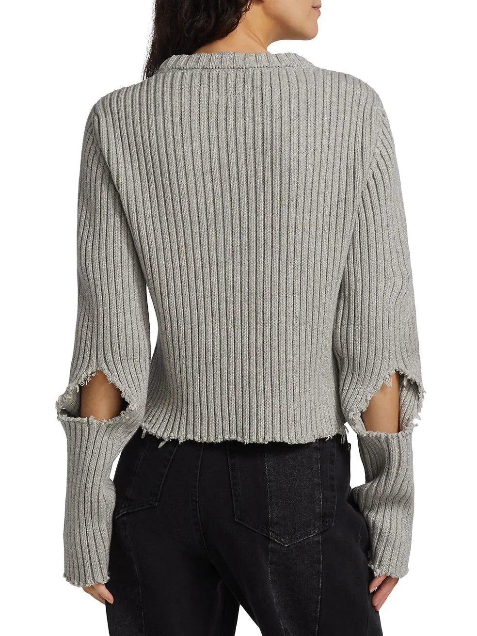 MM6 by Maison Martin Margiela Knit Sweater in White | Lyst