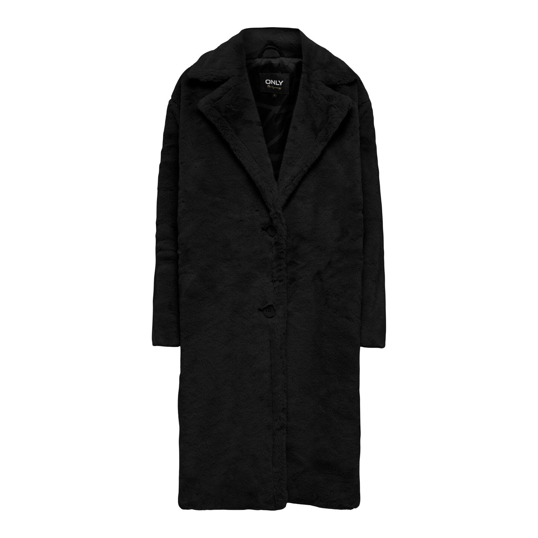 Coat BouclÃ© Mantel Schwarz Klassischer Mantel Only Boucle Mantel