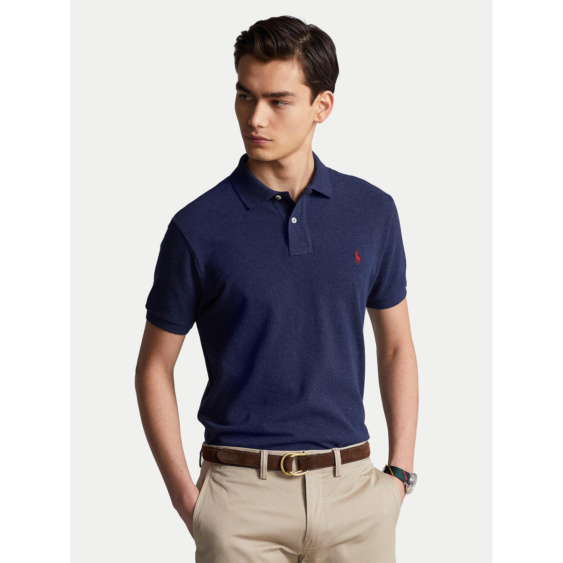 Polo Ralph Lauren Poloshirt 710680784292 Custom Slim Fit in Blau  