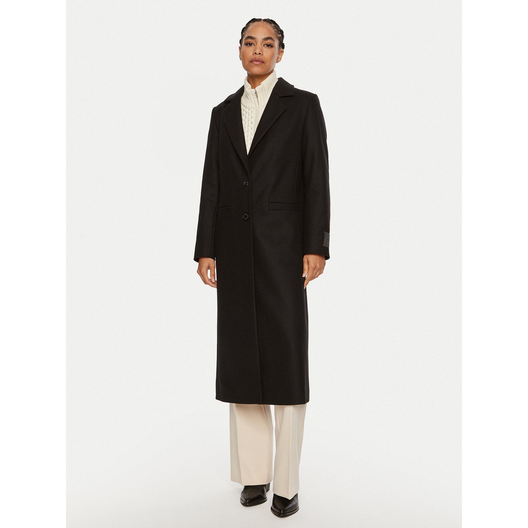 HUGO Wollmantel Mojeni 50526199 Regular Fit in Schwarz | Lyst DE