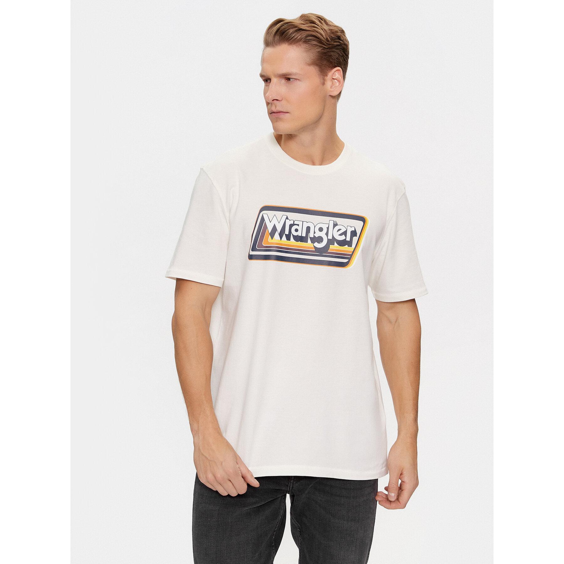Wrangler T-Shirt 112341195 Weiß Relaxed Fit in Weiß für Herren 