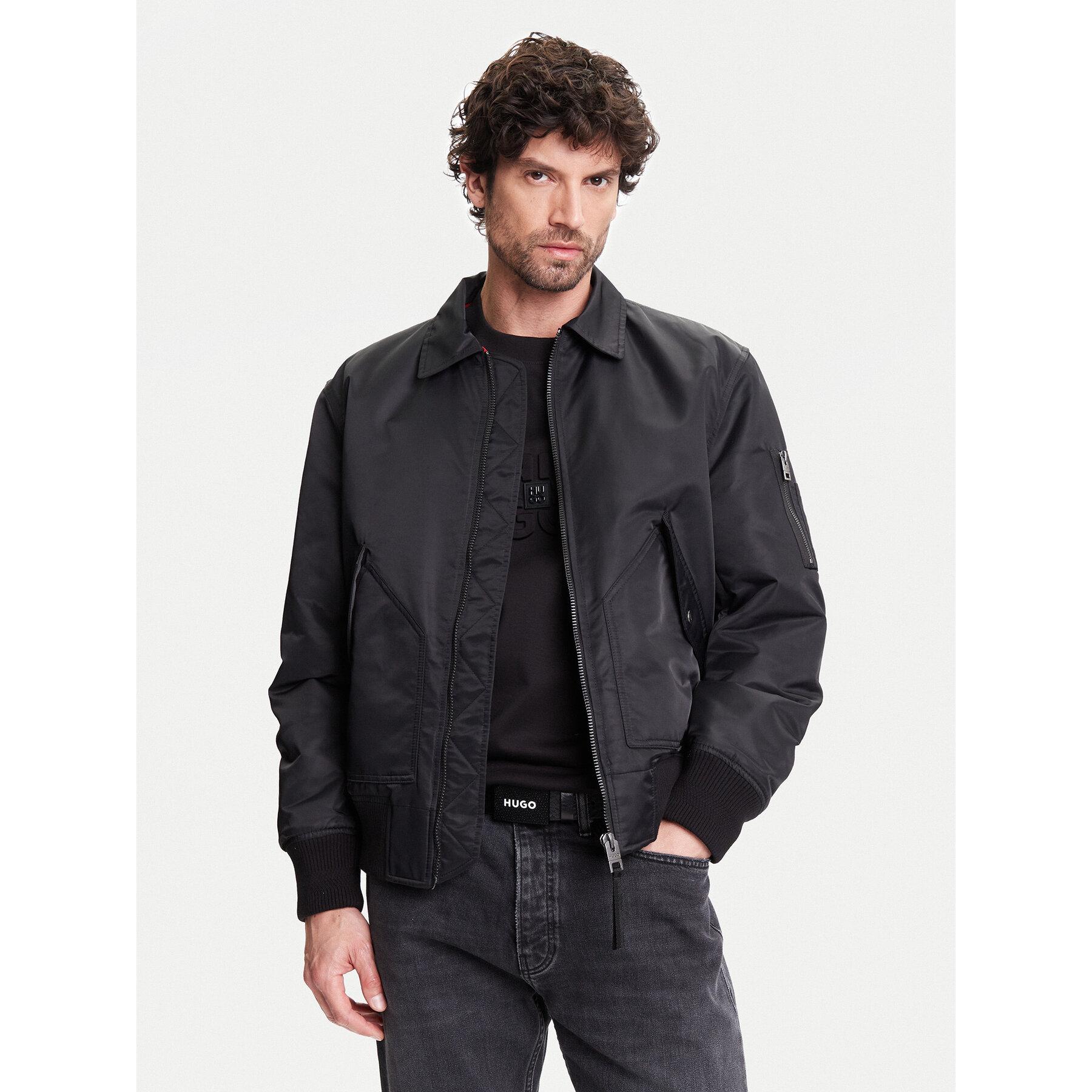 HUGO Bomberjacke Balamo2531 50541604 Regular Fit in Schwarz für