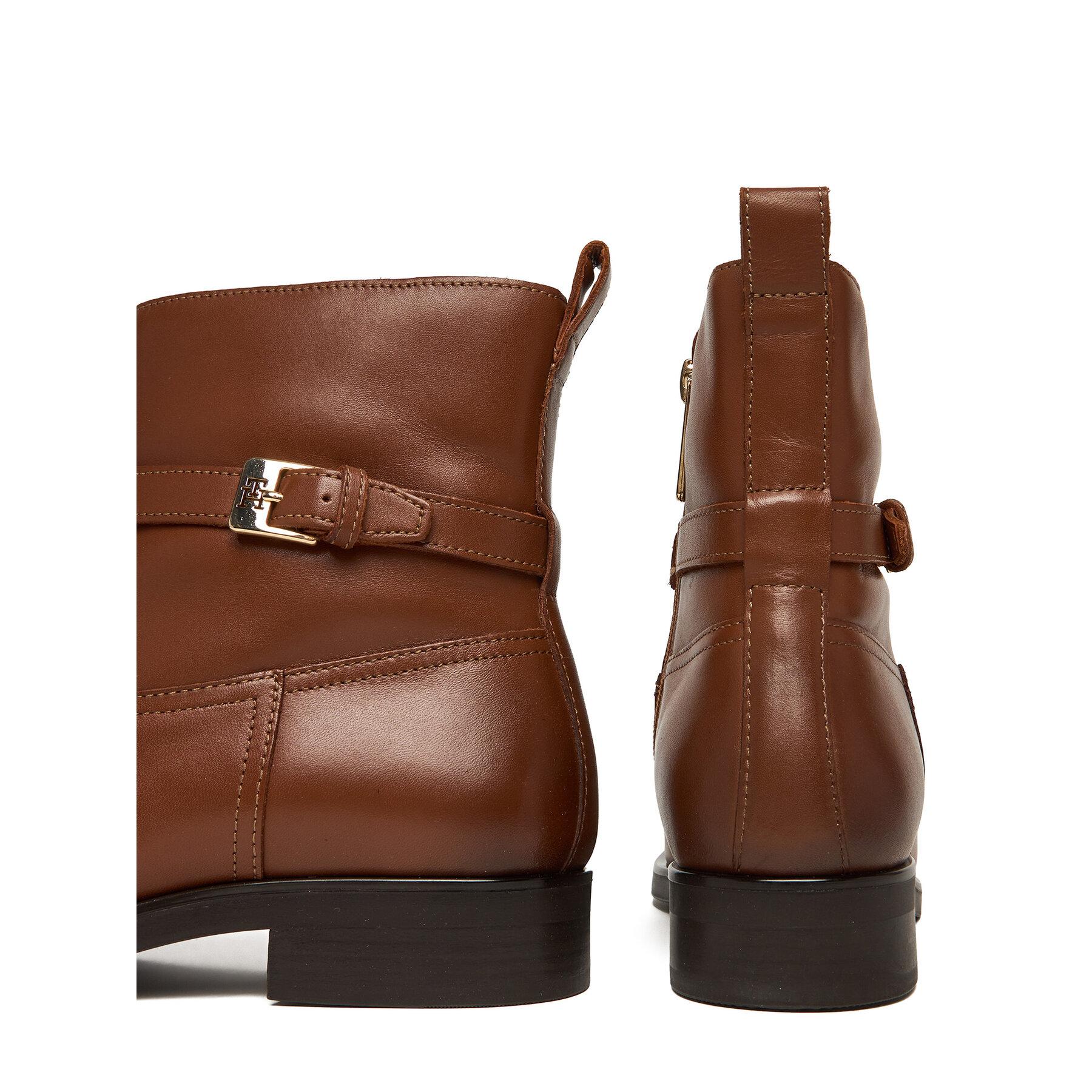 Leather Hilfiger Stiefelette Cognac Hilfiger Boots Zalando Tommy