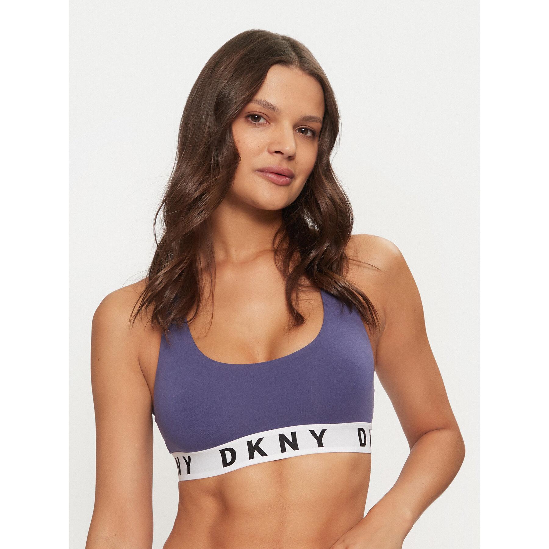 DKNY Damen Cozy Boyfriend BH Mit Bügel | Superweiche Baumwoll-Modal-Mischung | Verstellbare Träger & Breites Gummiband