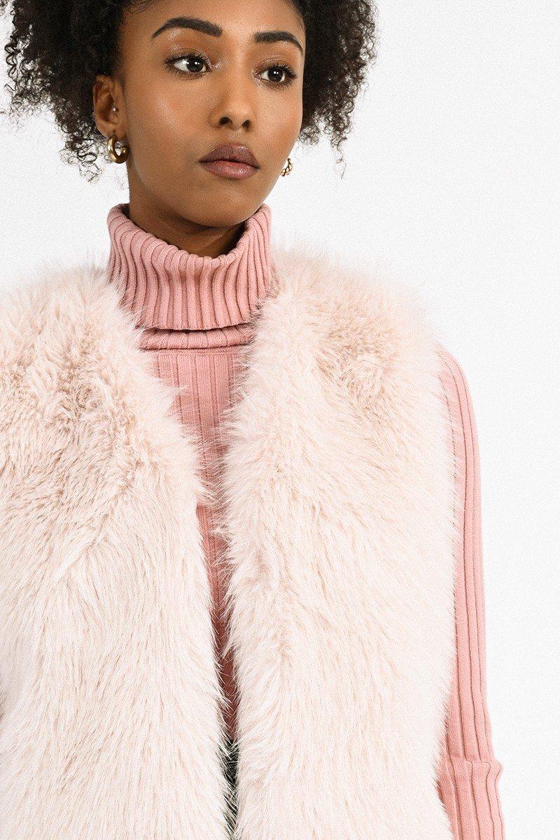 Gilet sans manches à poil long Molly Bracken en coloris Neutre | Lyst