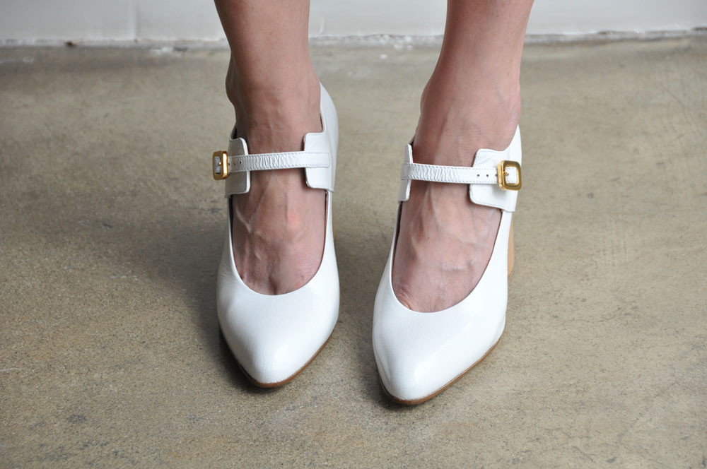 Marni Mary Jane Shoe, Natural White in White Lyst