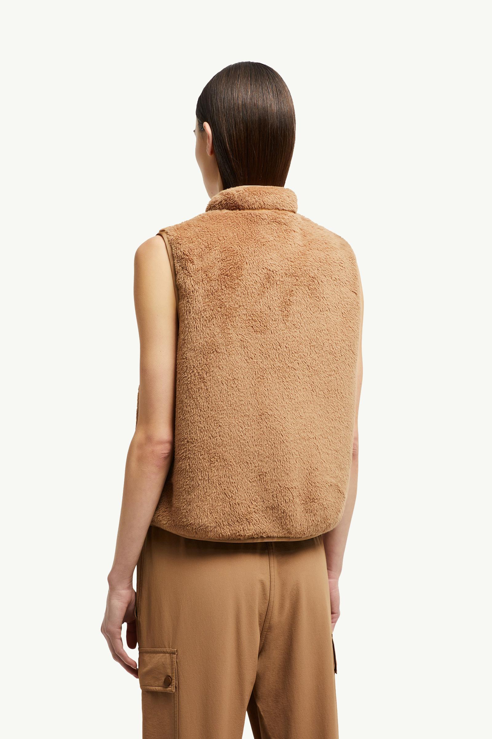 関税込 Moncler Reversible Polartec Zip-Up Gilet Moncler Reversible Polartec Zip-Up Gilet in Brown | Lyst