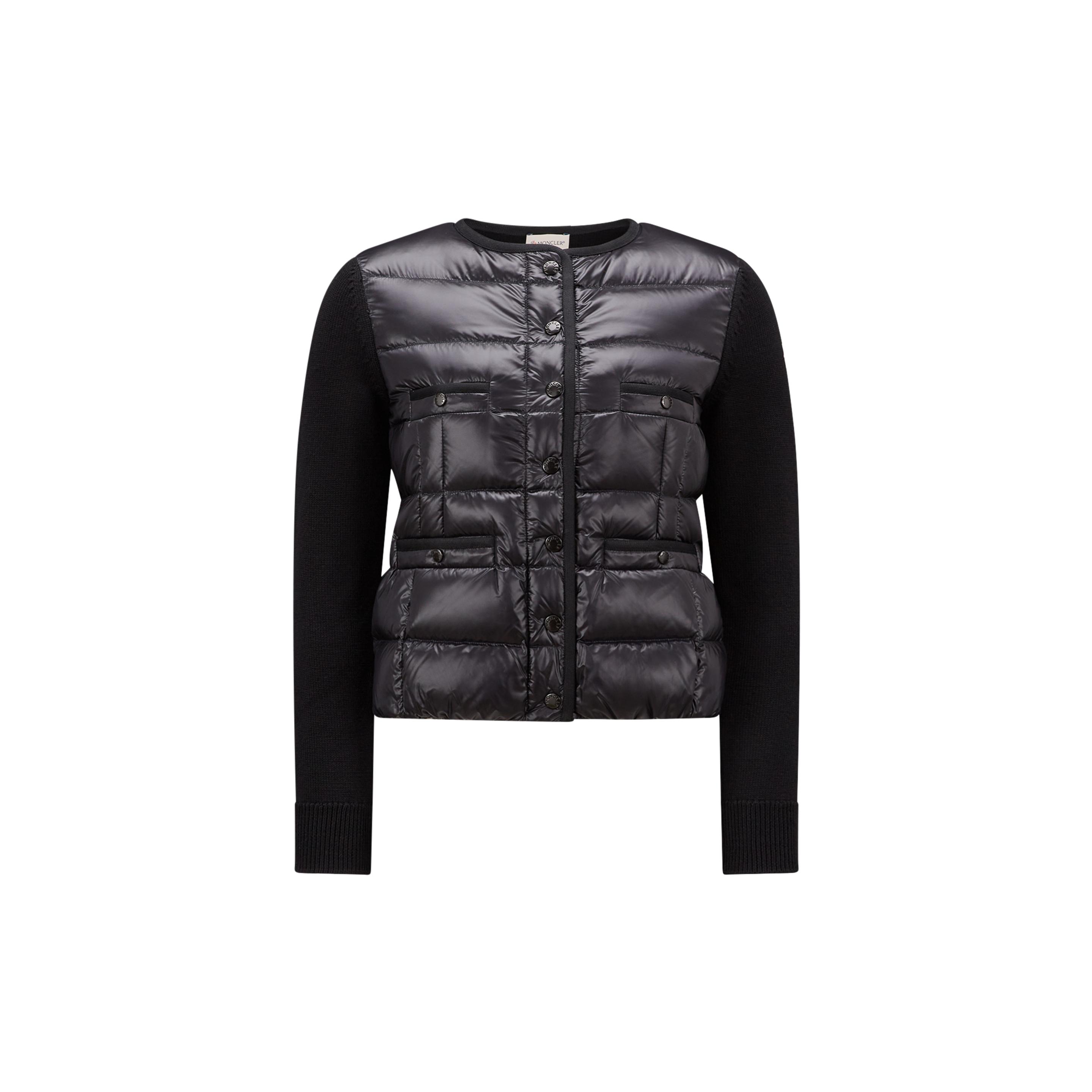 Moncler cardigan black cheap