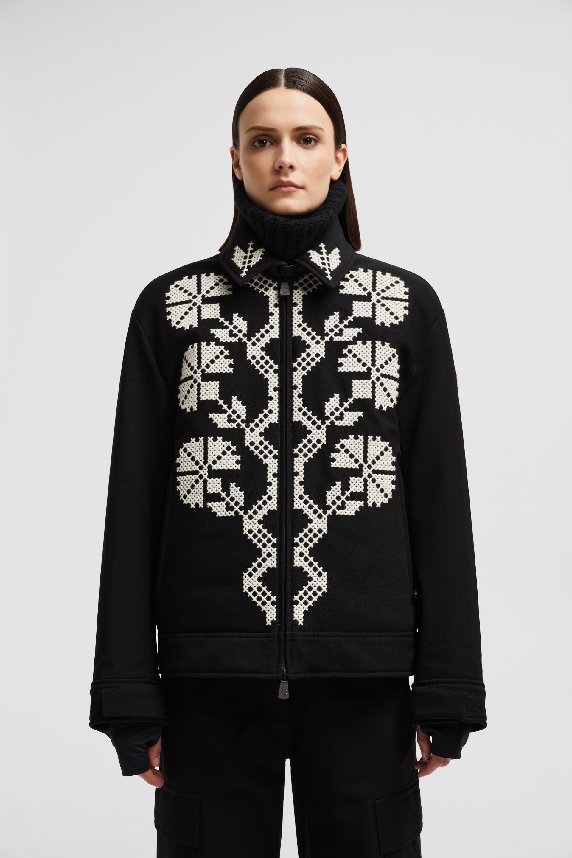 Moncler Pers Embroidered Down Ski Jacket ★関税込★ moncler-Black-Pers-Embroidered