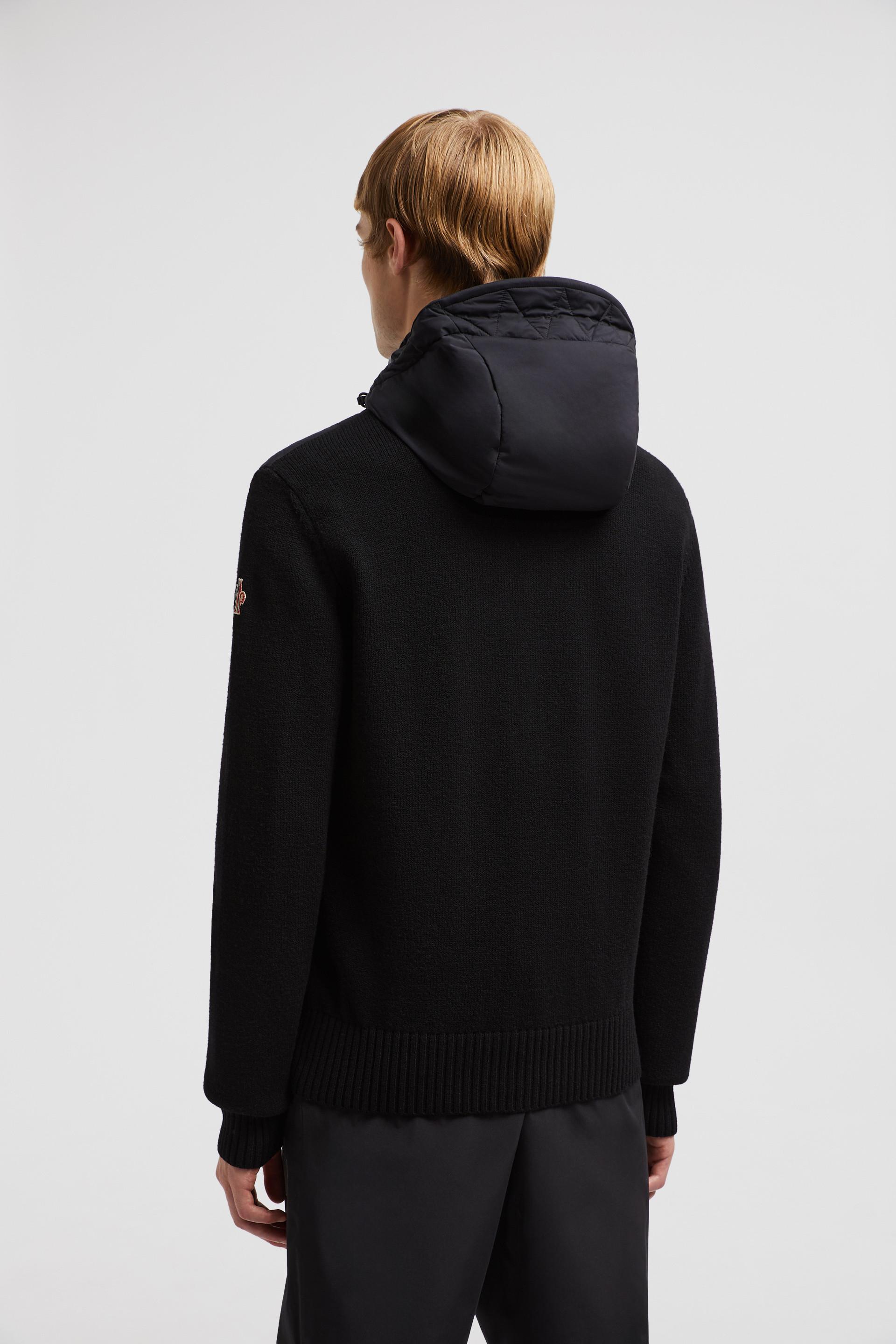 【MONCLER】PADDED WOOL ZIP-UP HOODIE ダウン ニット フーディ Moncler Padded Wool Zip-Up Hoodie | Saks Fifth Avenue