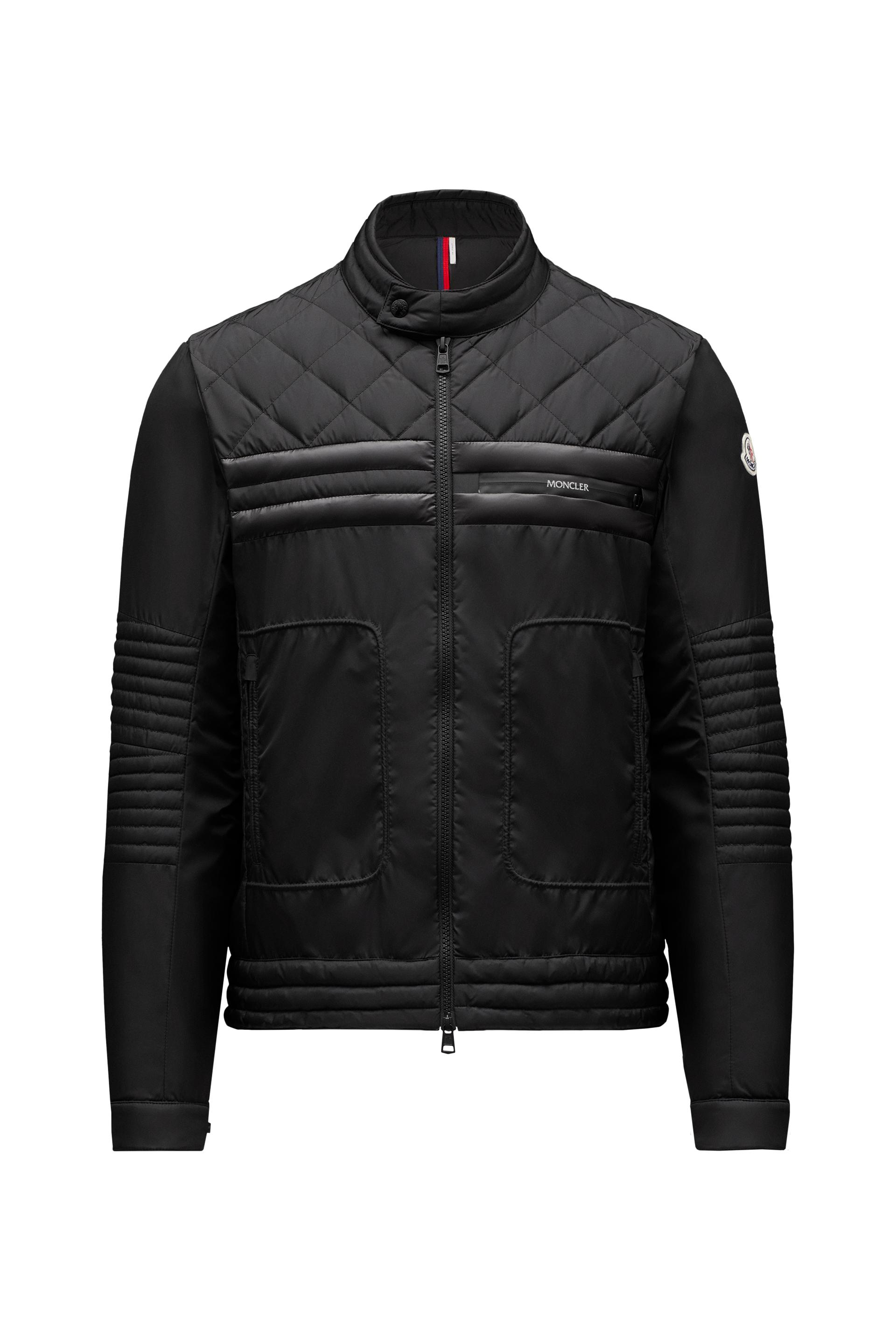 Moncler Atiu Biker Jacket in Black for Men - Lyst