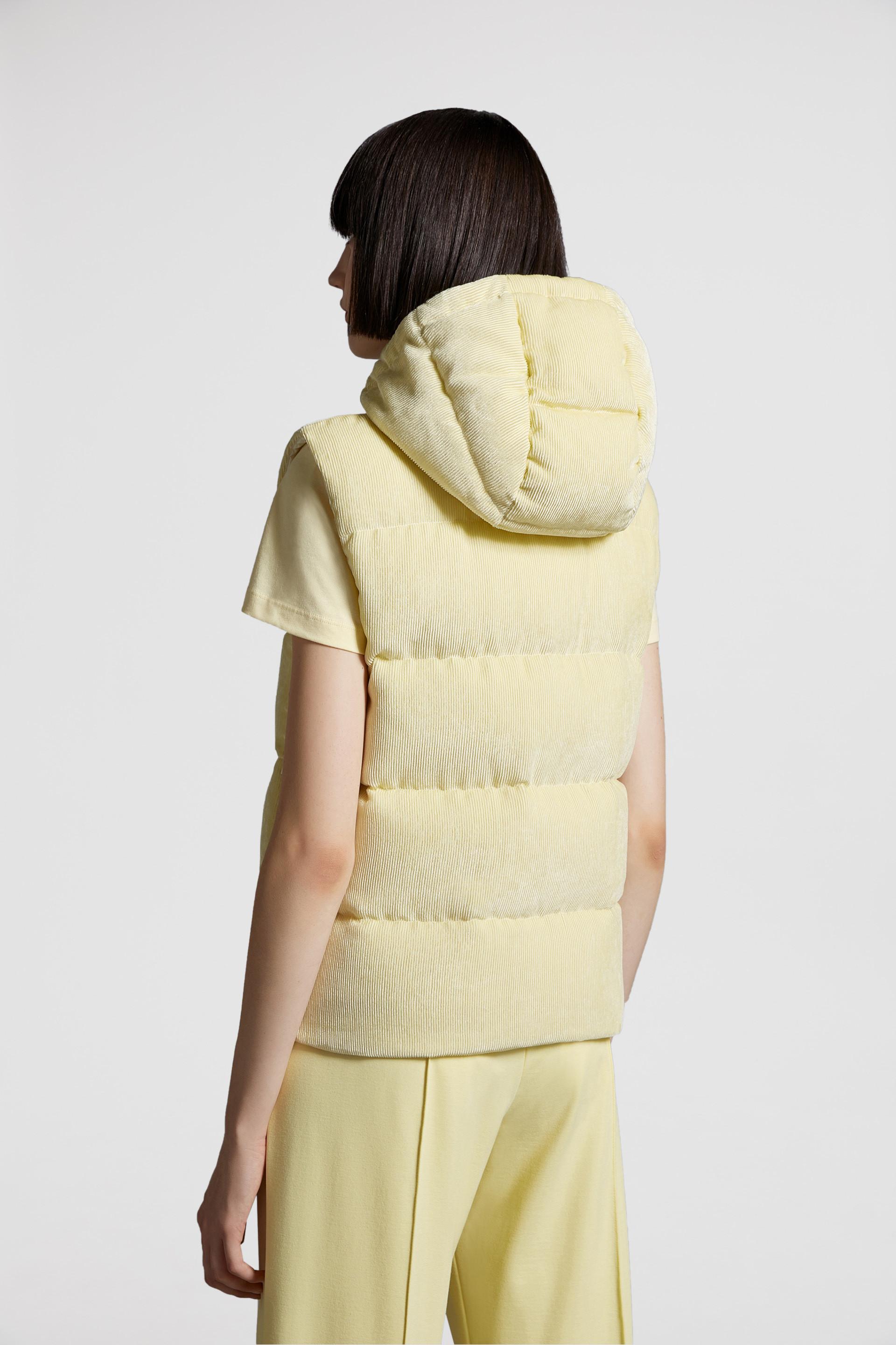 Moncler Agelao Down Vest in Yellow | Lyst Canada