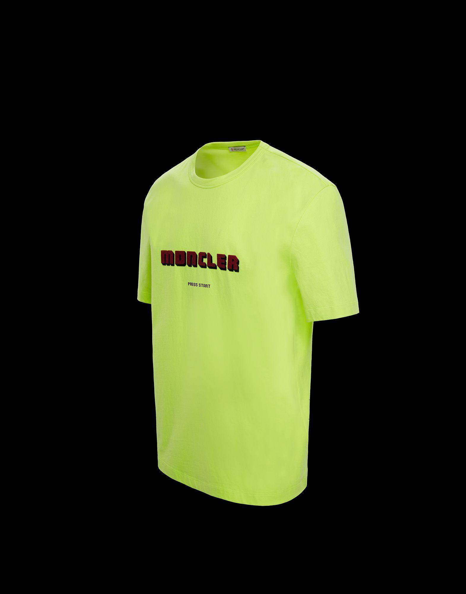 Moncler Cotton T-shirt in Acid Green 