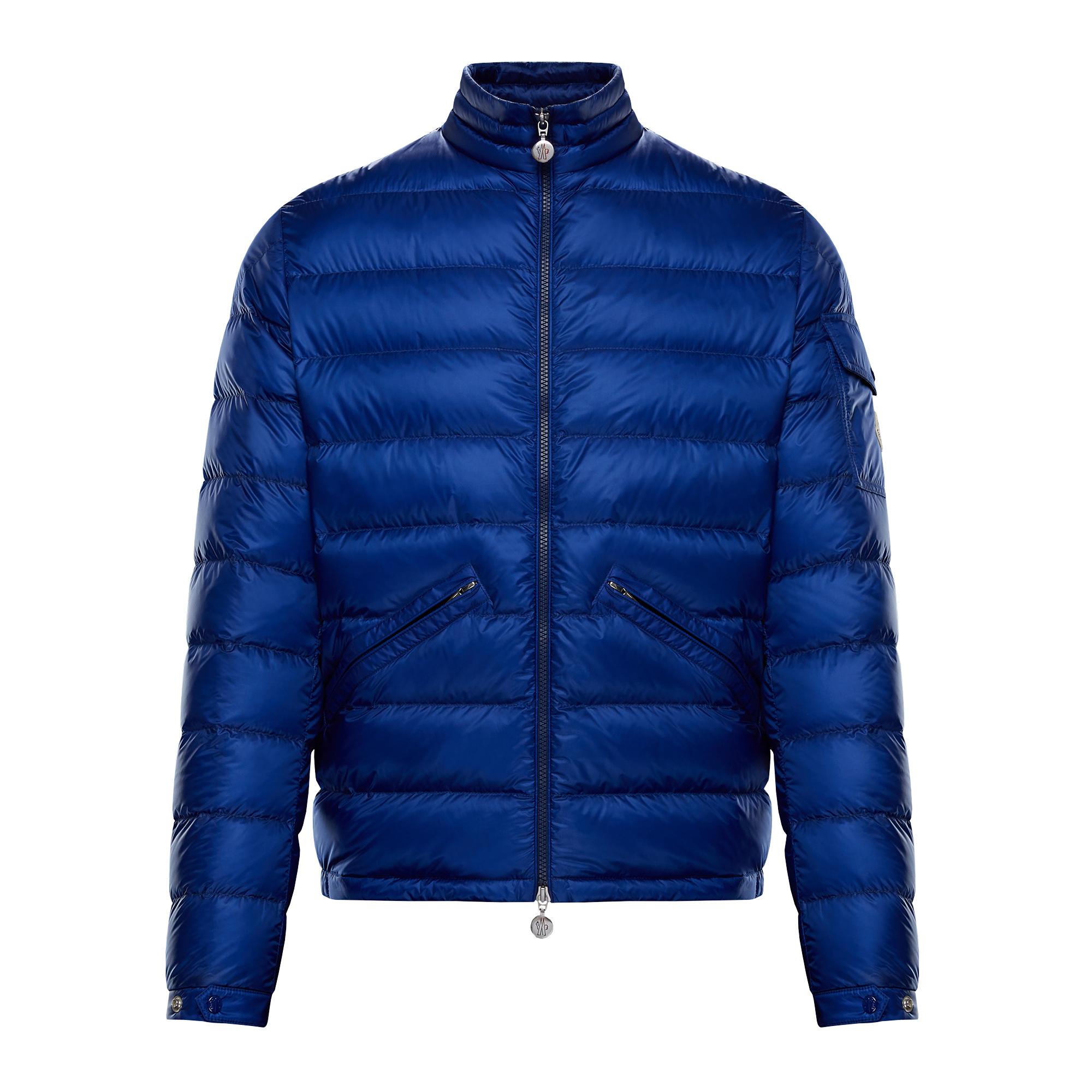 Moncler Synthetic Blue Down Agay Jacket for Men - Lyst