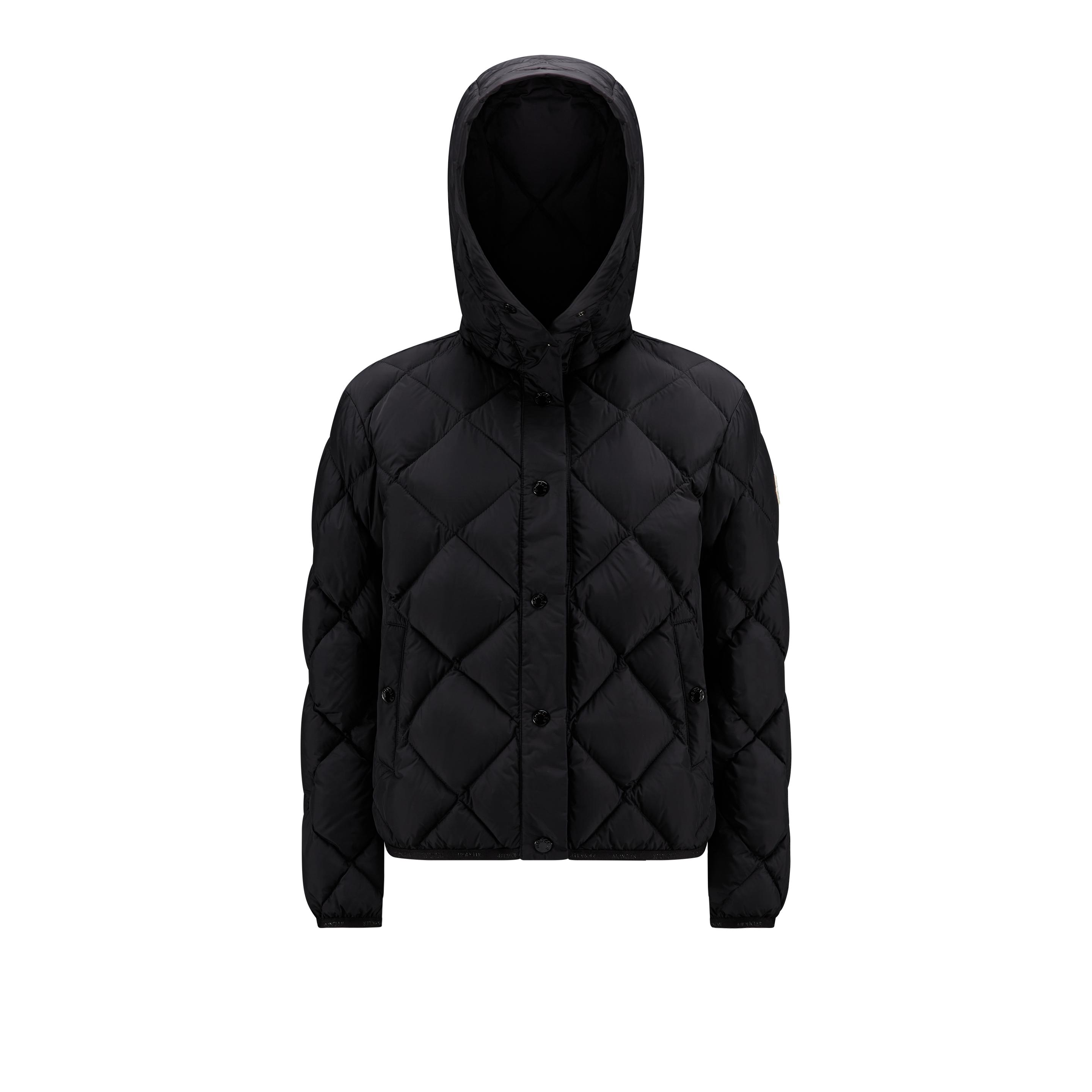 Moncler Arvouin Short Down Jacket in Black | Lyst