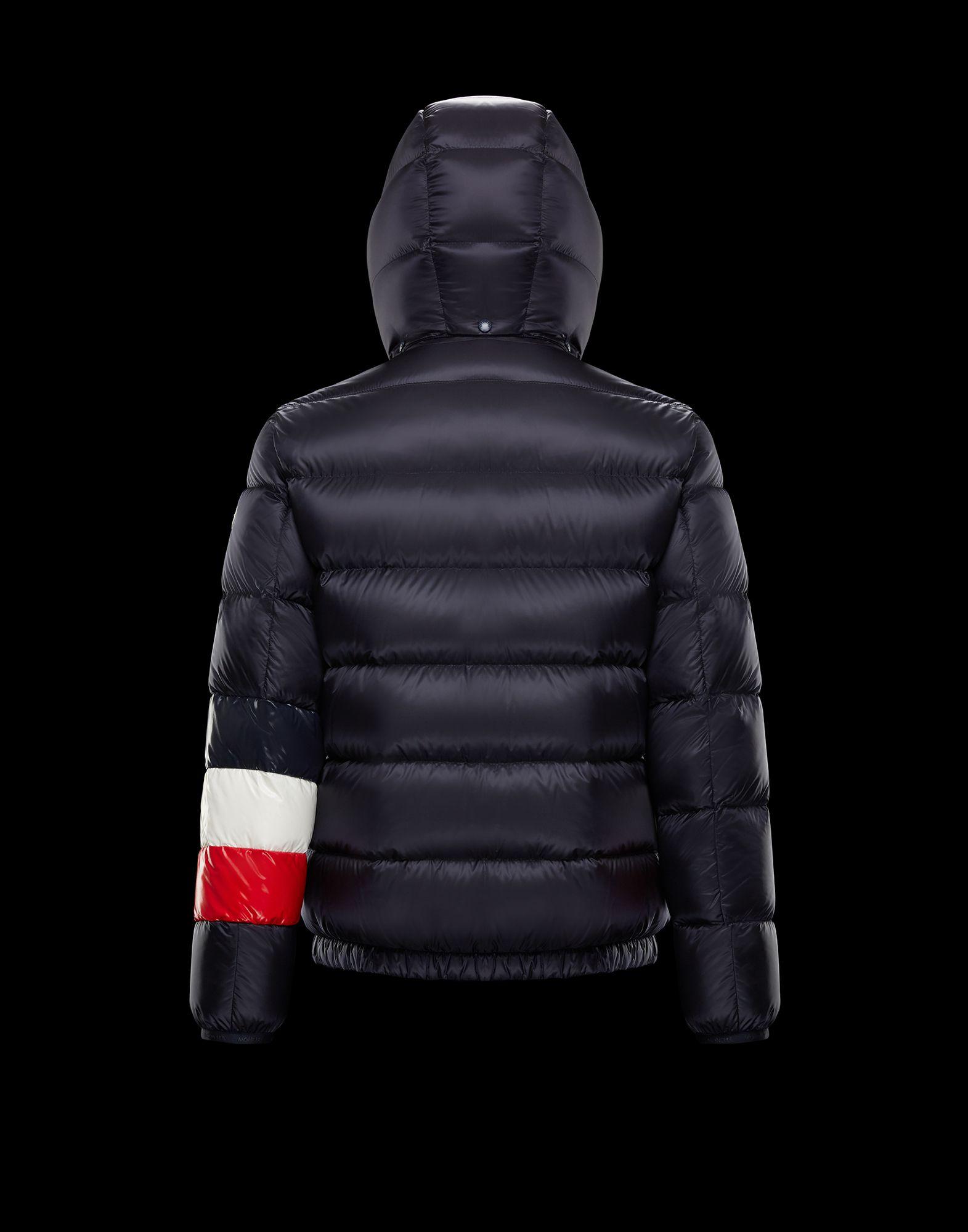 Moncler Willm Tricolour Stripe Quilted-down Jacket in Blue
