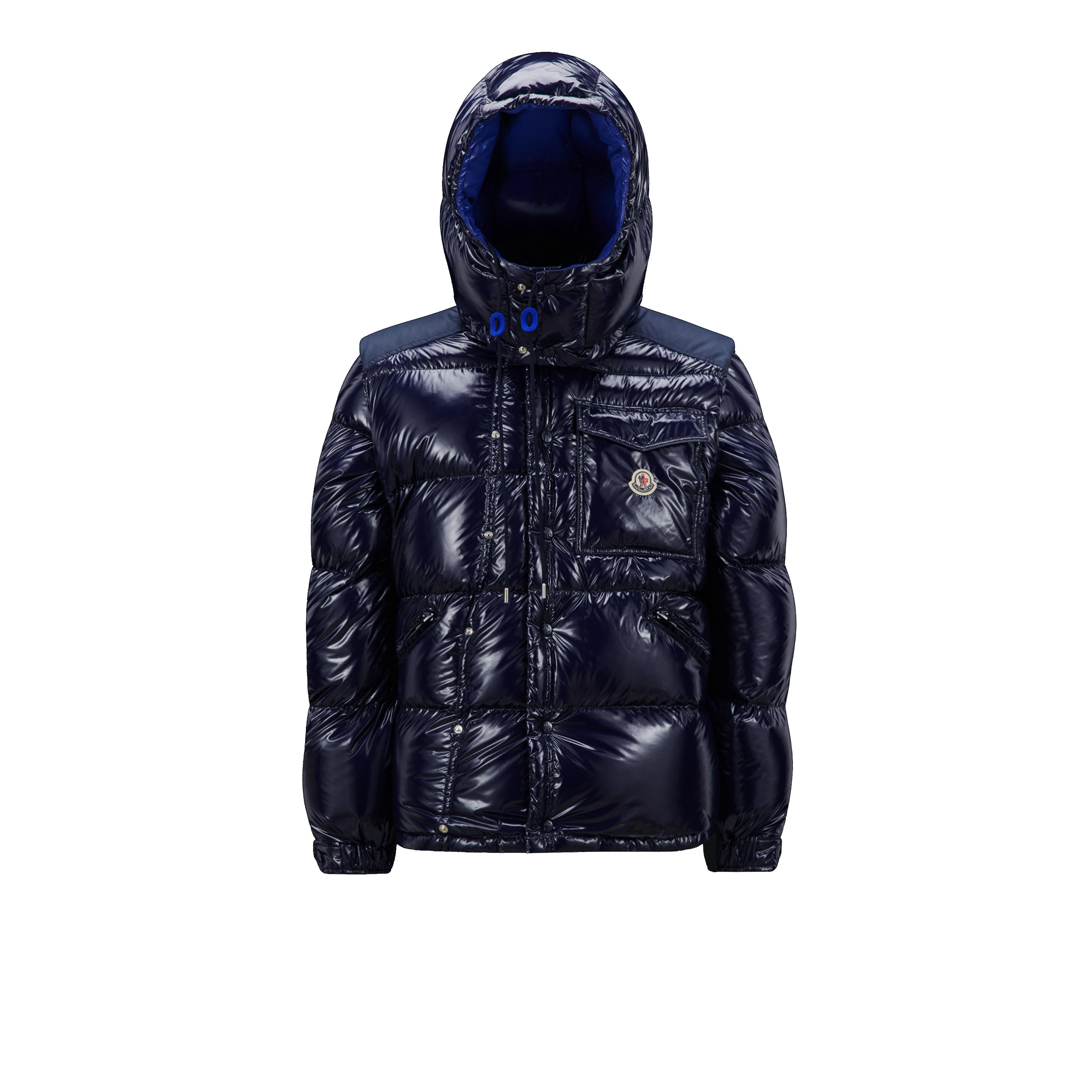 Moncler Moncler Karakorum Short Down Jacket in Blue for Men | Lyst