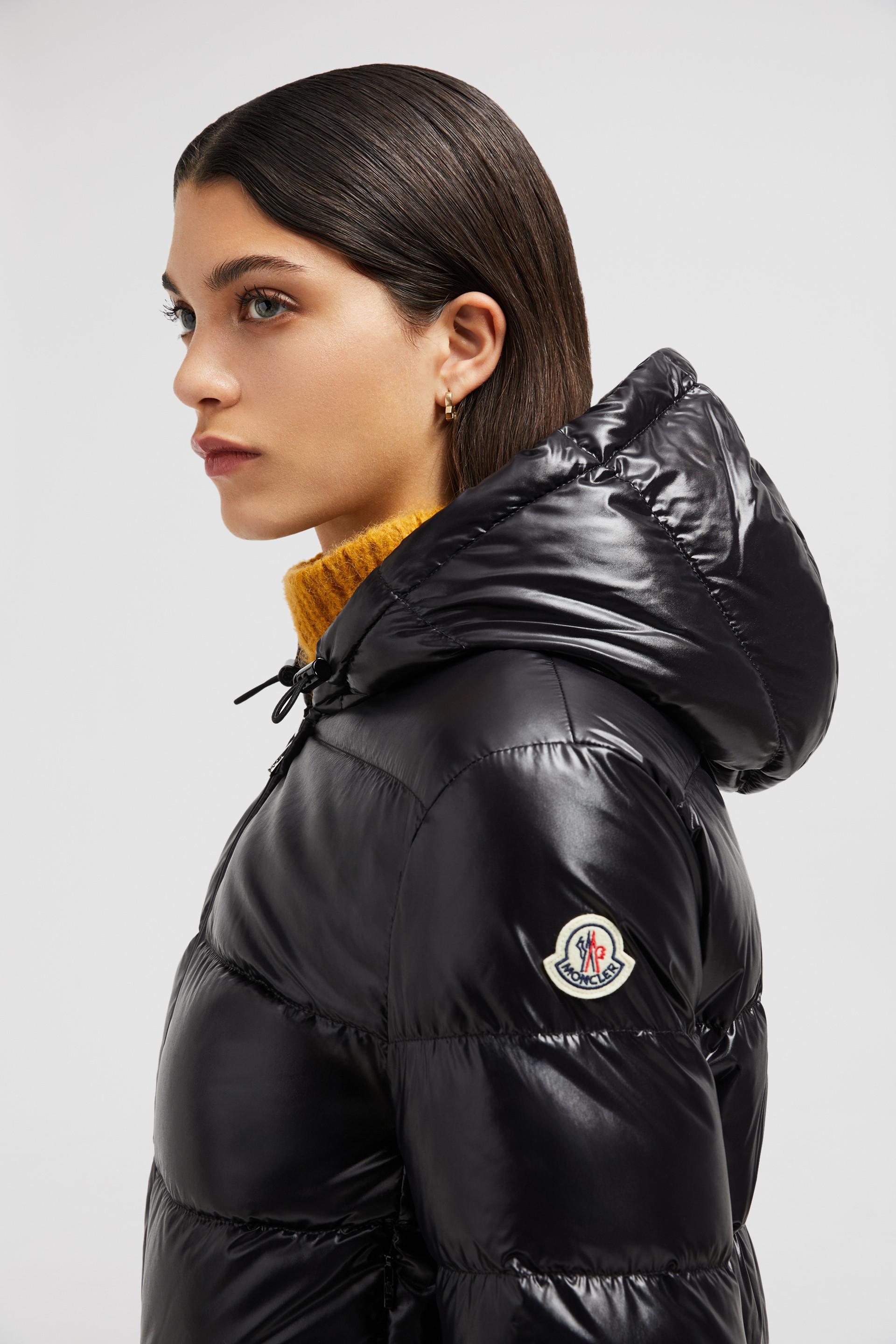 新品☆MONCLER Cropped Women Hoodie パーカー L 黒 MONCLER - 新品☆MONCLER Cropped Women Hoodie パーカー L 黒の通販