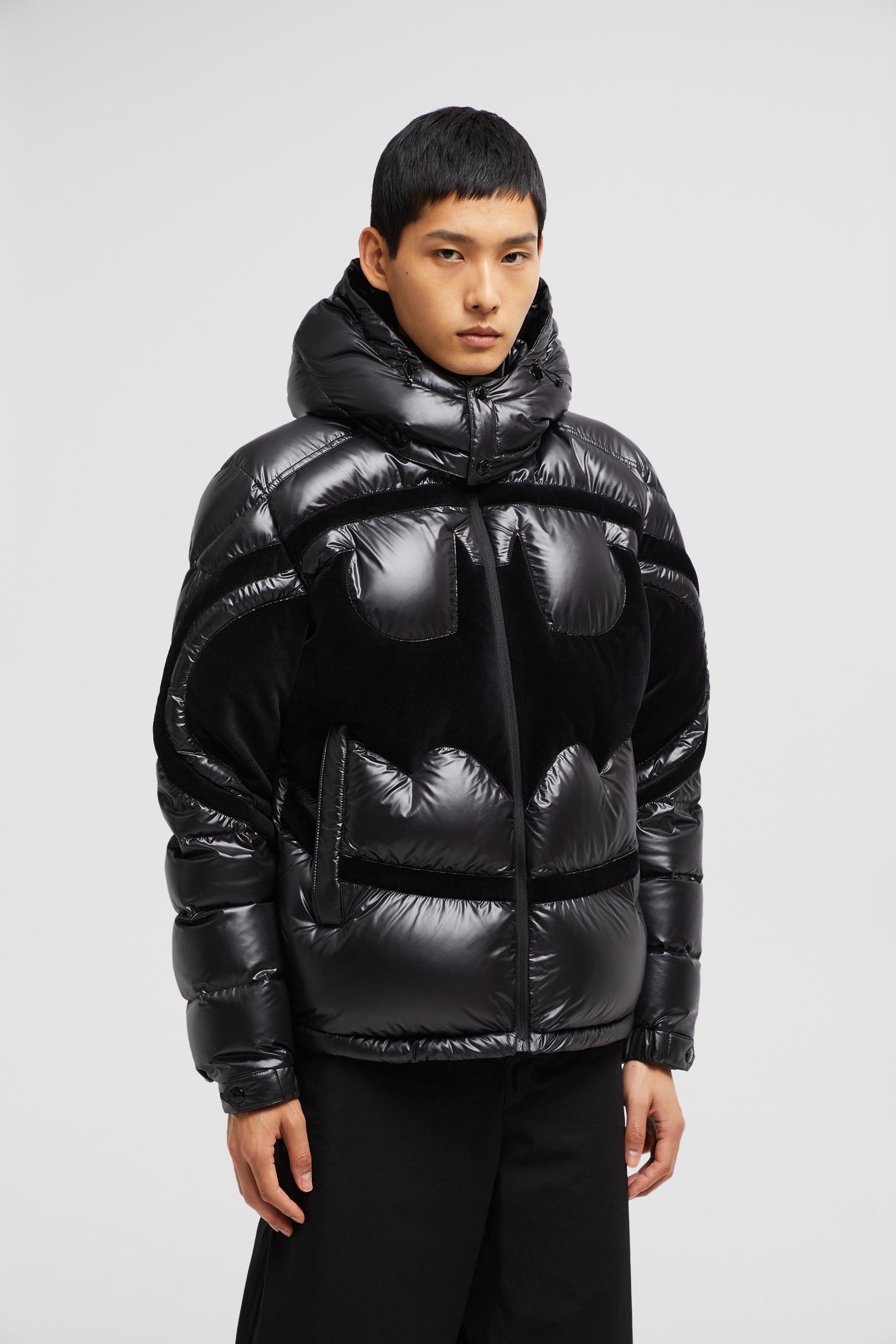 Moncler Solander Batman Hooded Short Down Jacket in Black for Men
