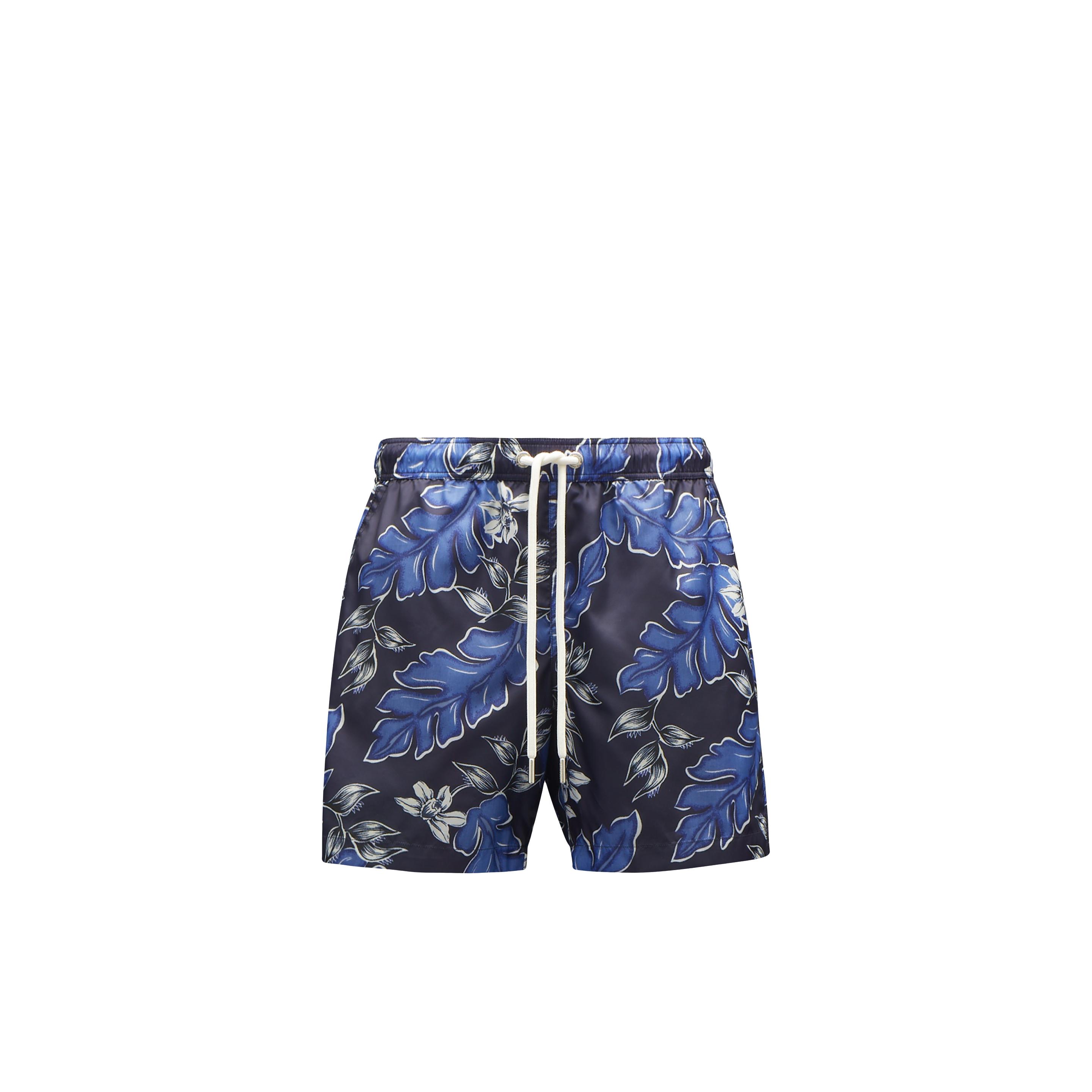 Short de bain imprimé hawaï Moncler pour homme en coloris Bleu | Lyst