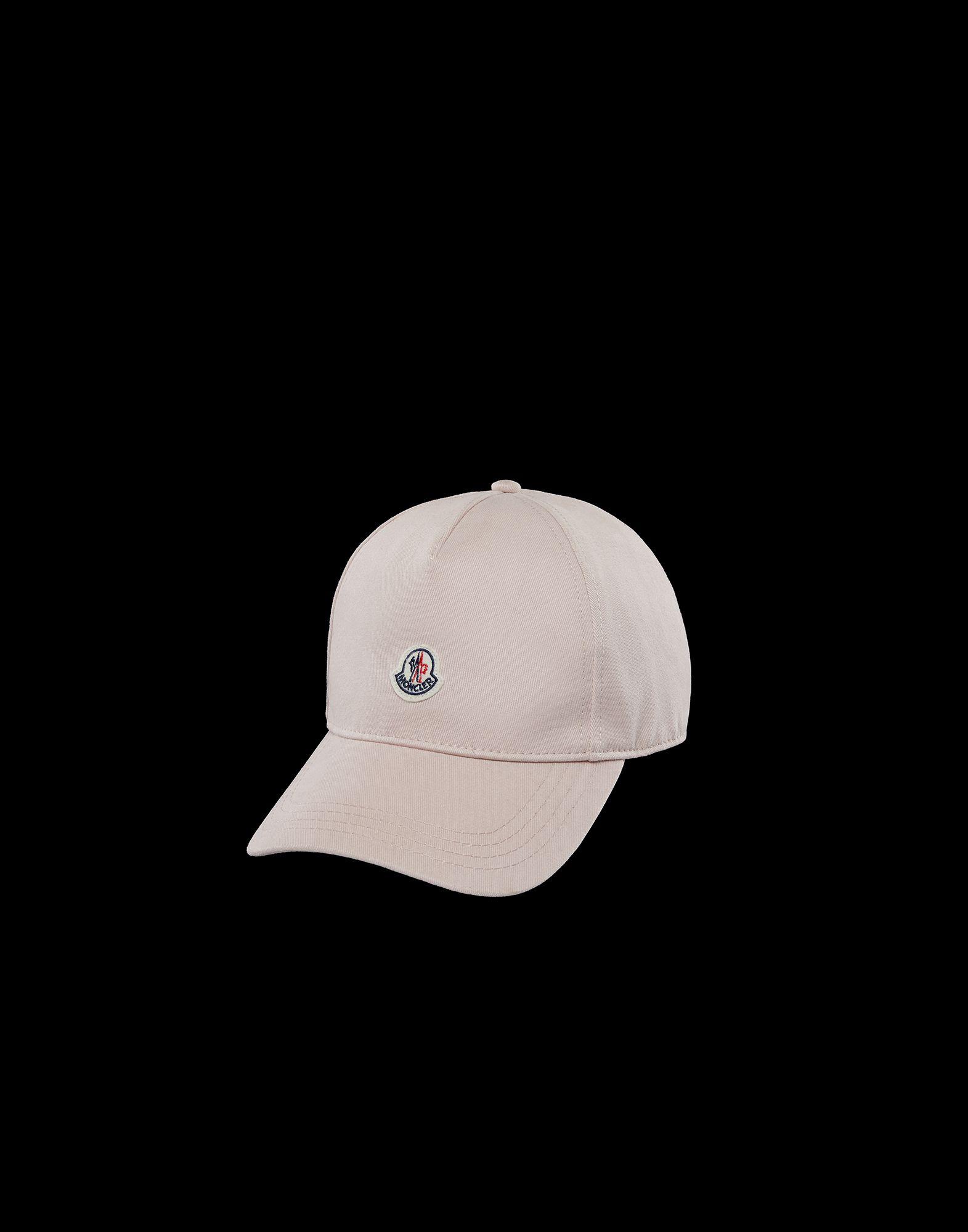 Moncler Cotton Baseball Hat in Light Pink (Pink) - Lyst