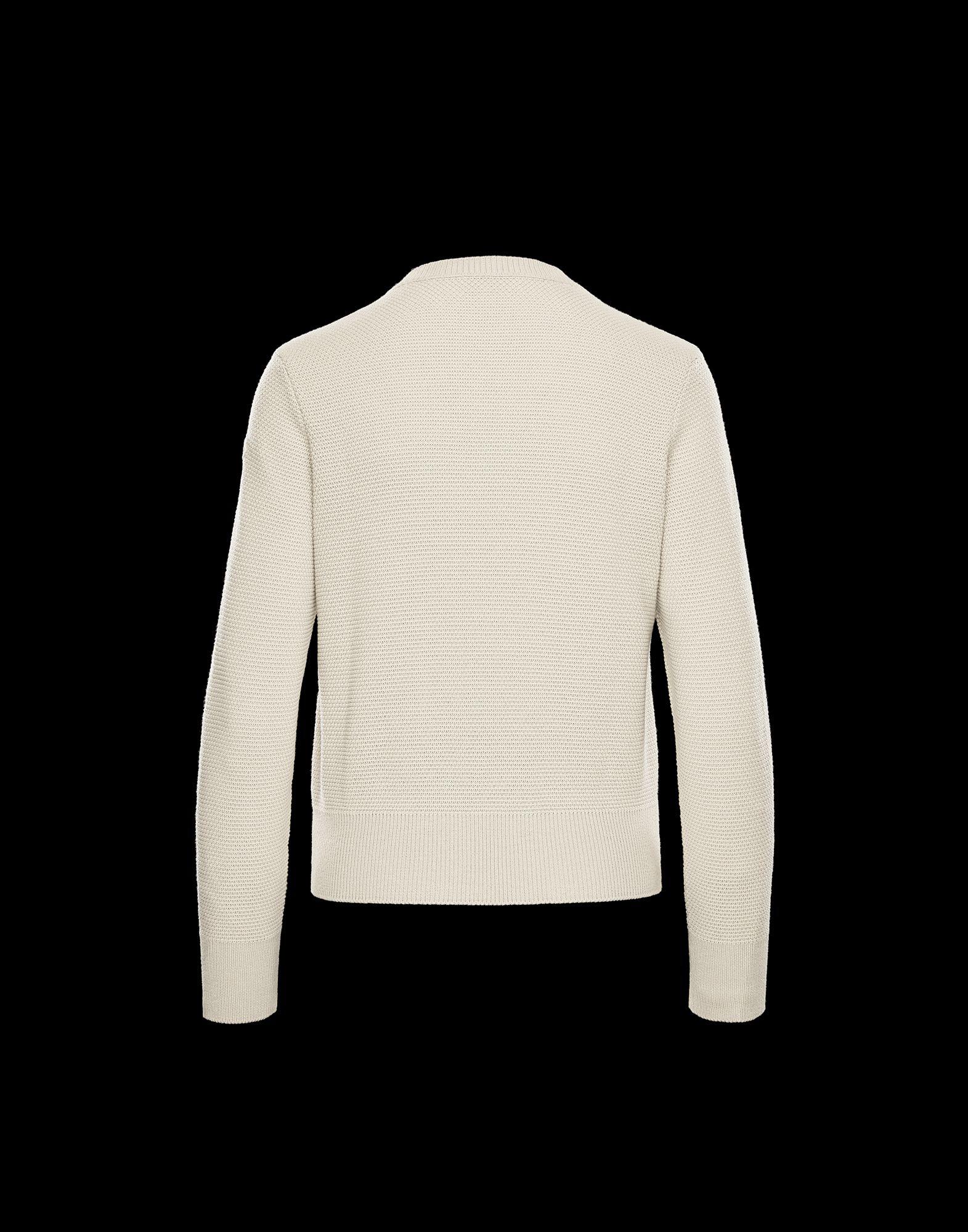 Moncler Cardigan in White - Lyst