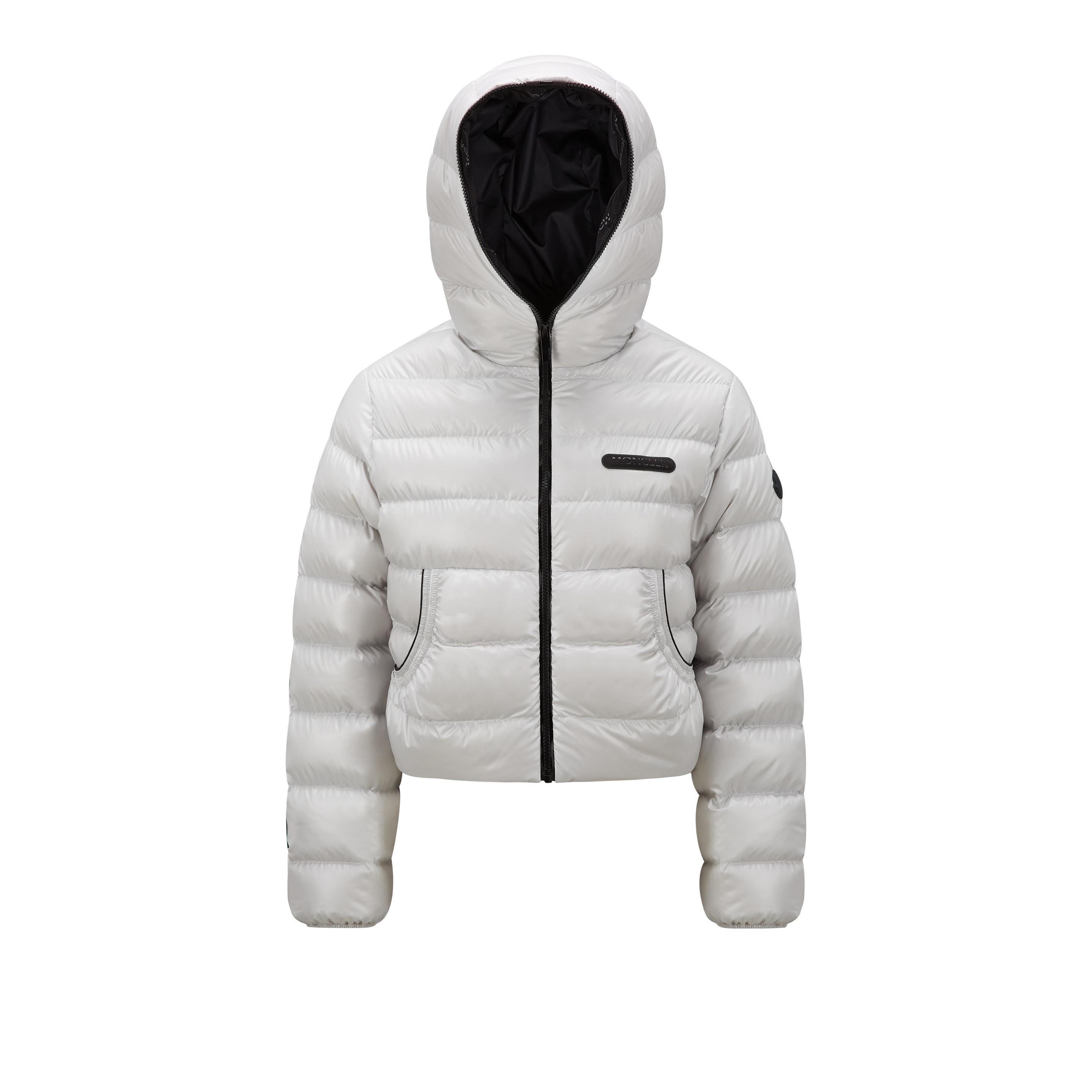 Moncler Nere Short Down Jacket in Gray | Lyst