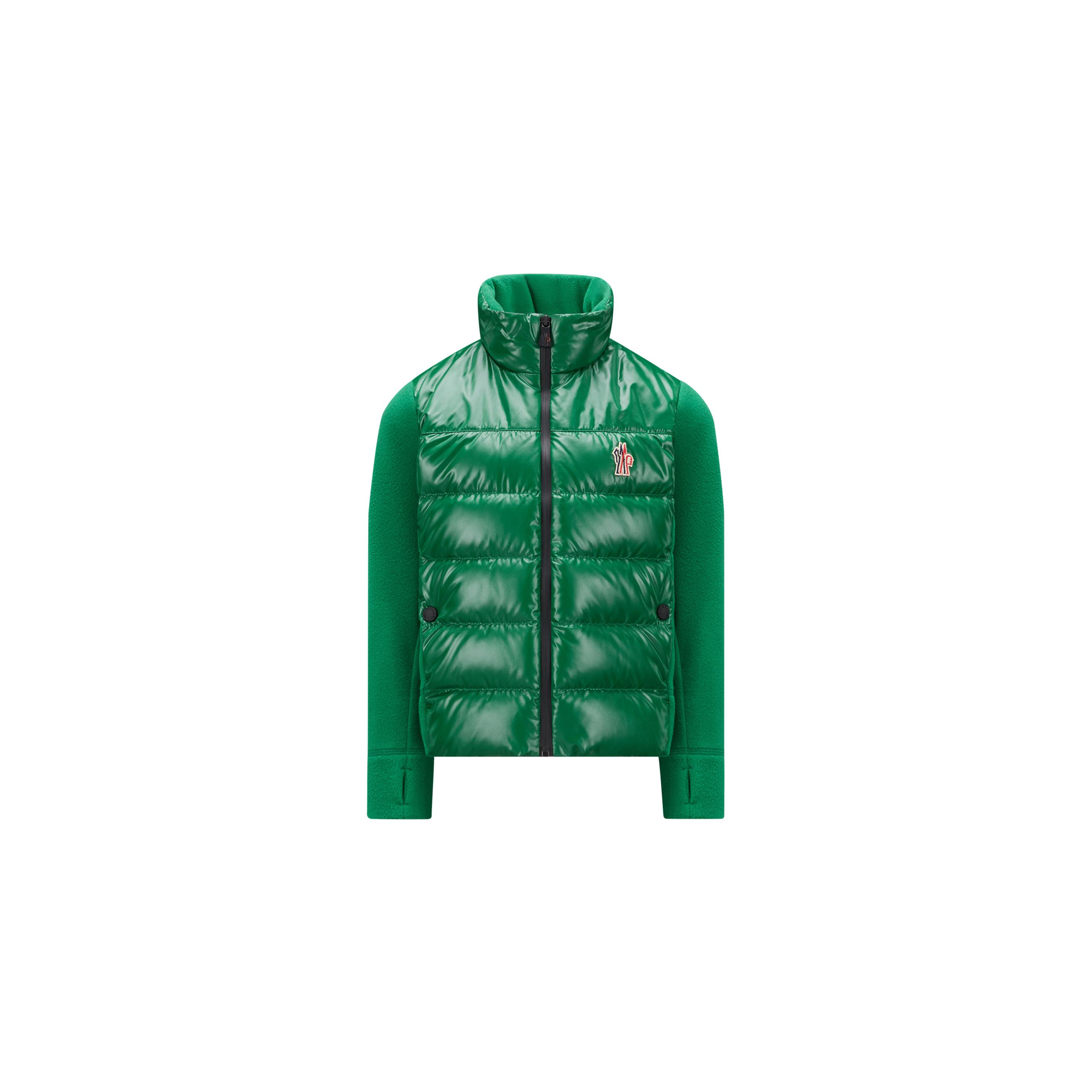 Moncler Grenoble Enfant Padded Zip-up Sweatshirt Green | Lyst