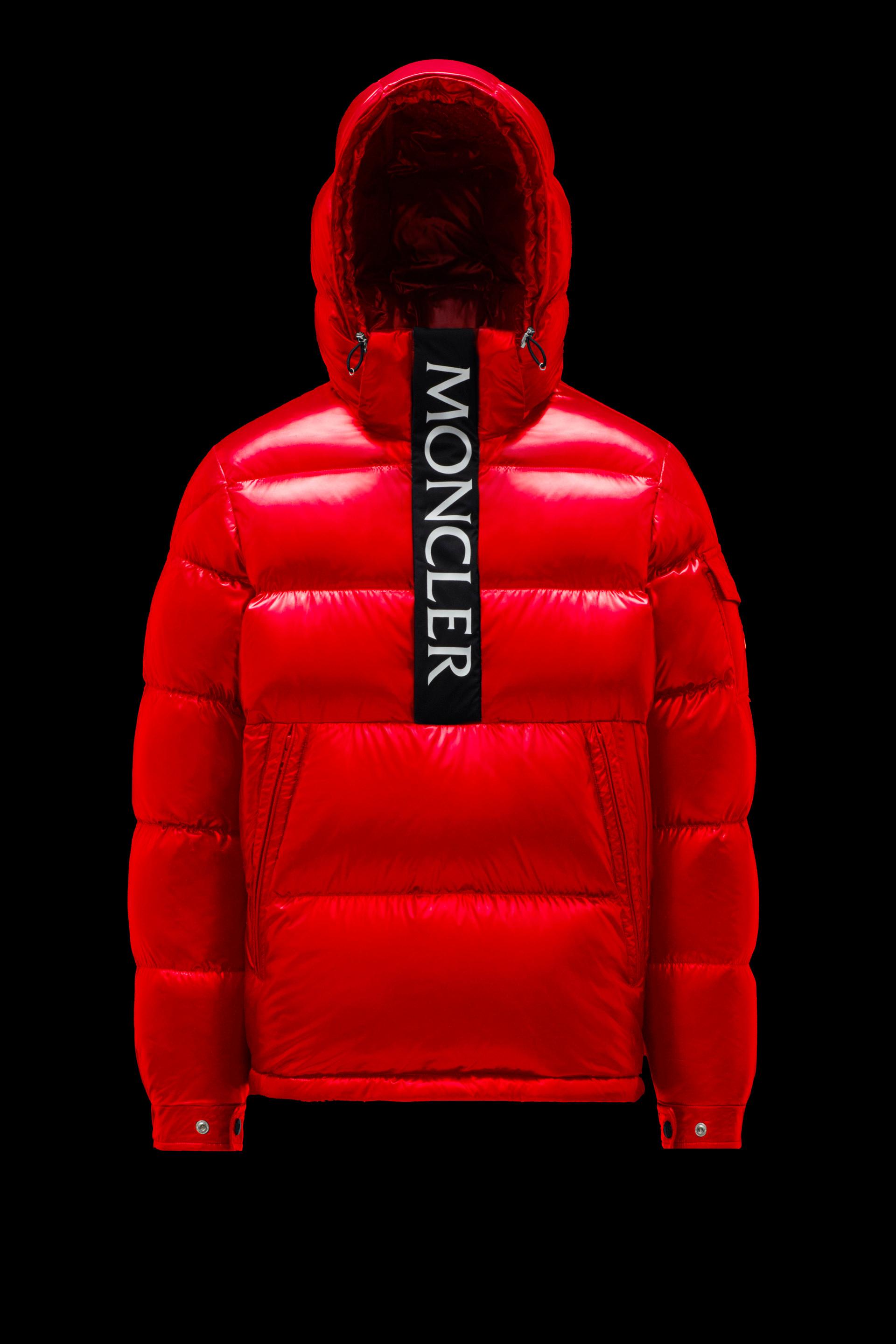 Moncler Maury Short Down Jacket in Red for Men | Lyst