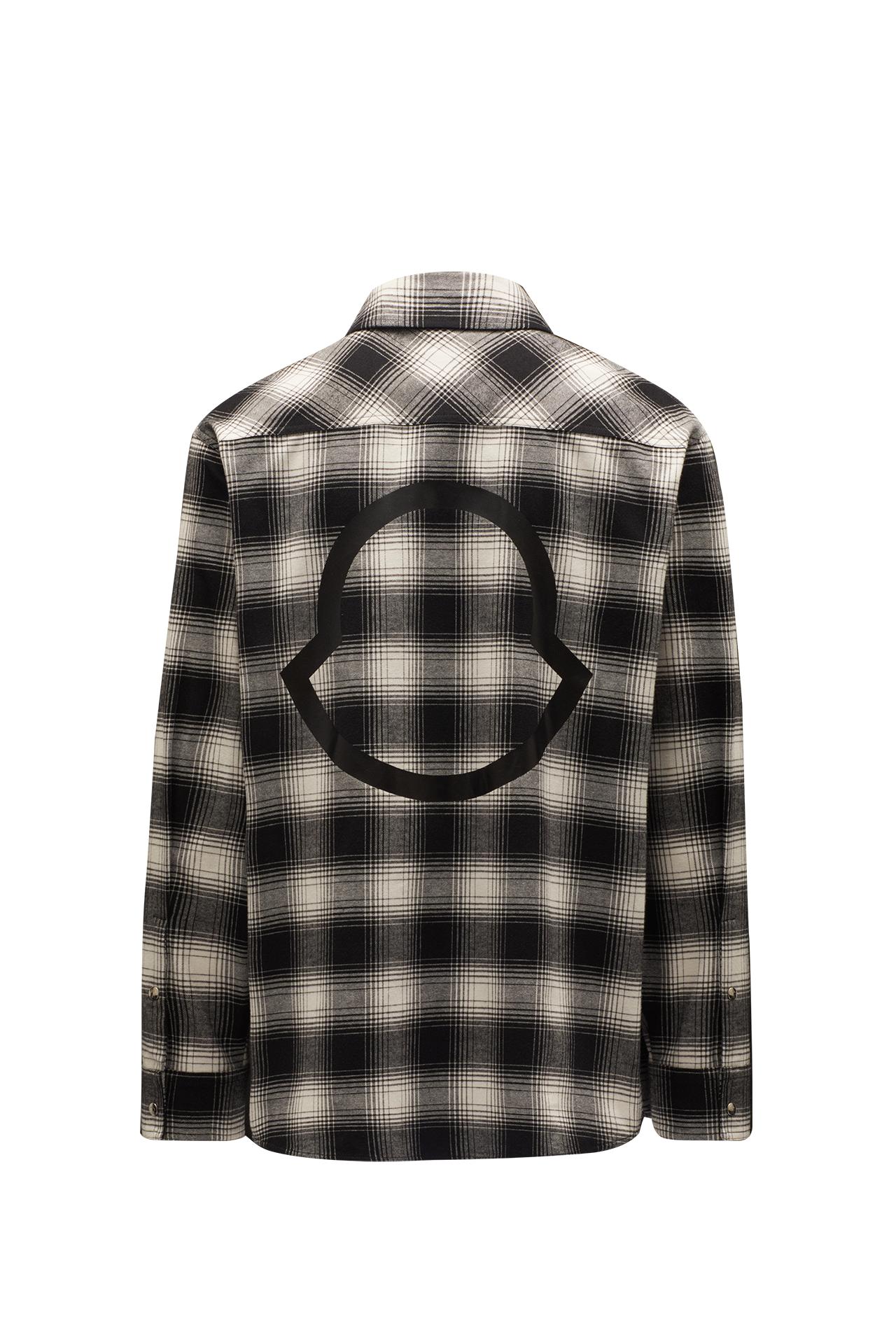 Moncler Check Flannel Shirt With Collar for Men | Lyst