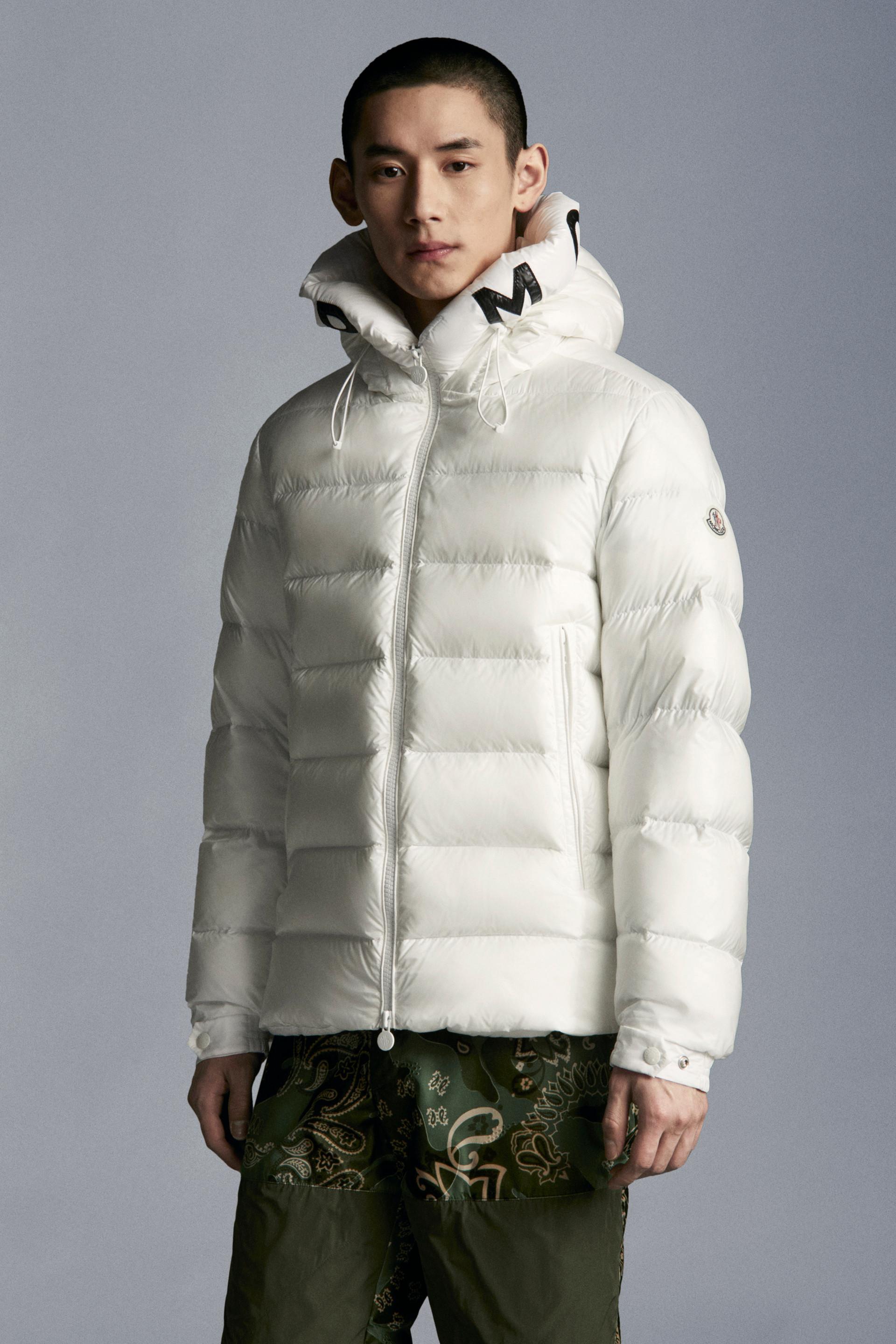 Moncler Synthetic Salzman Short Down Jacket in White for Men | Lyst