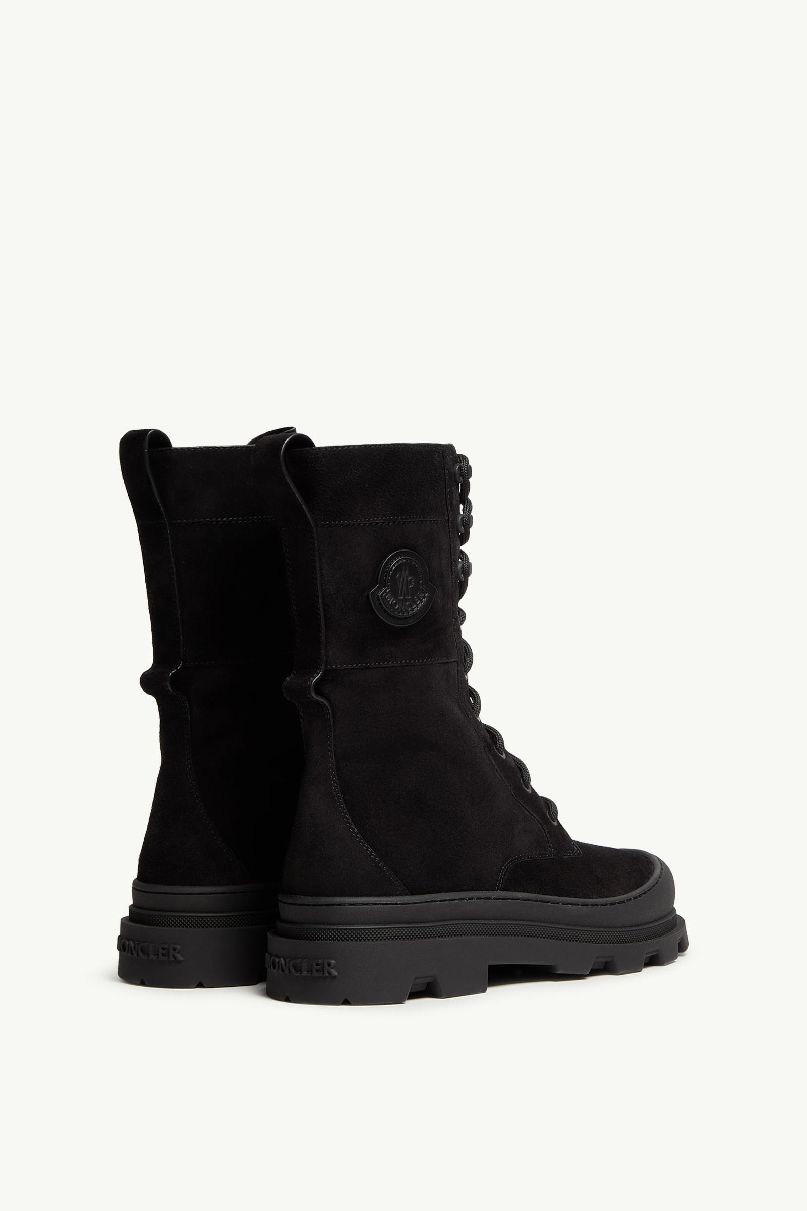 MONCLER | KICKSTREAM RAIN BOOTS OFF WHITE ブーツ Moncler Kickstream Leather Tall Rain Boots | Neiman Marcus