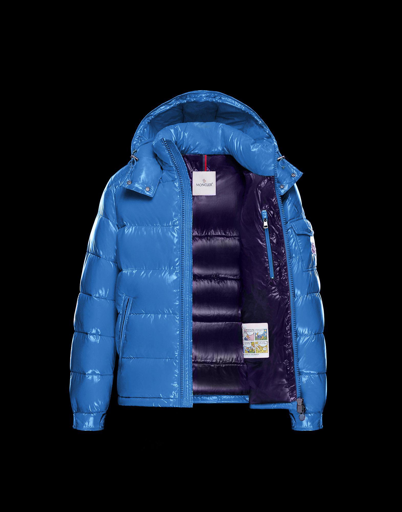 moncler blue maya jacket