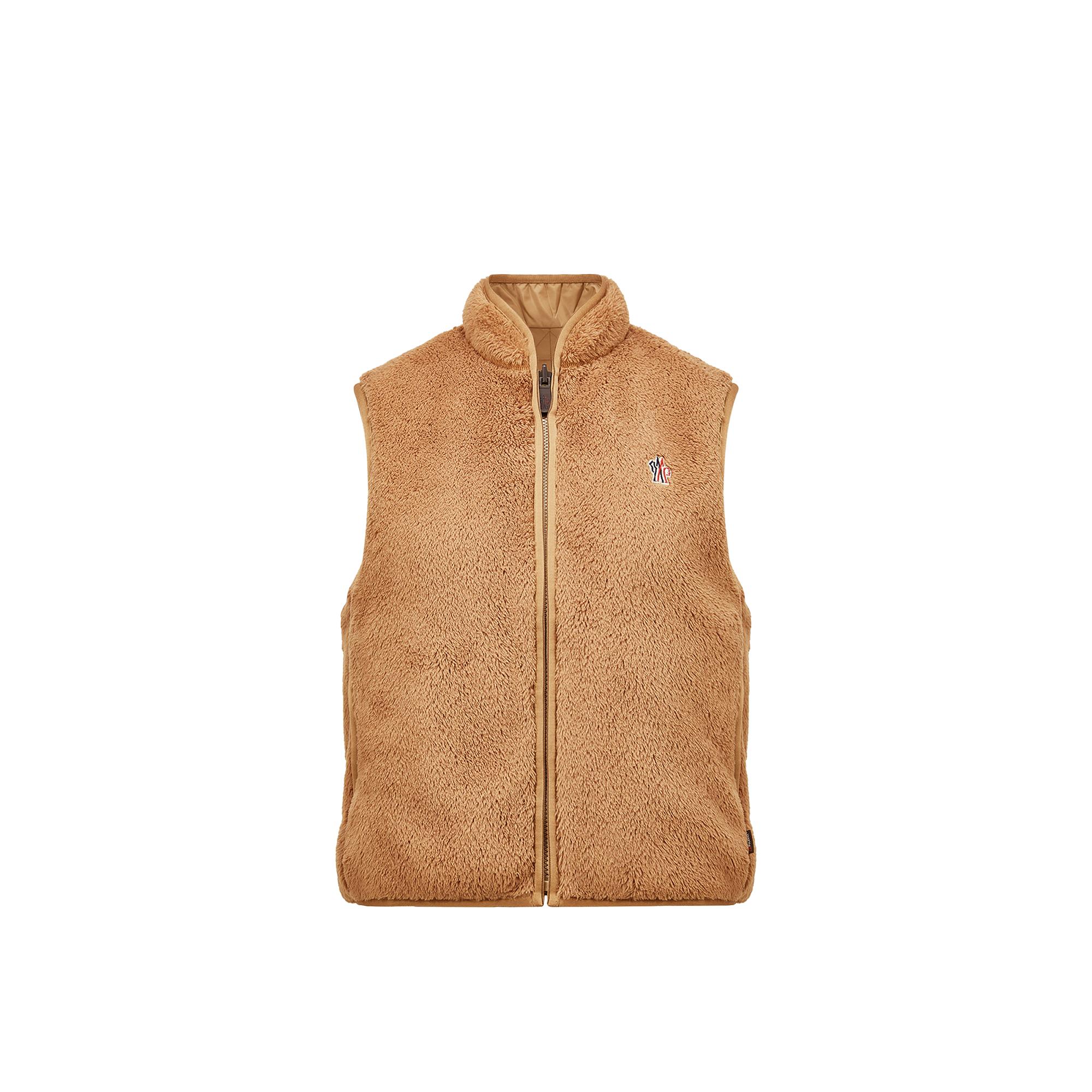 関税込 Moncler Reversible Polartec Zip-Up Gilet Moncler Reversible Polartec Zip-Up Gilet in Brown | Lyst