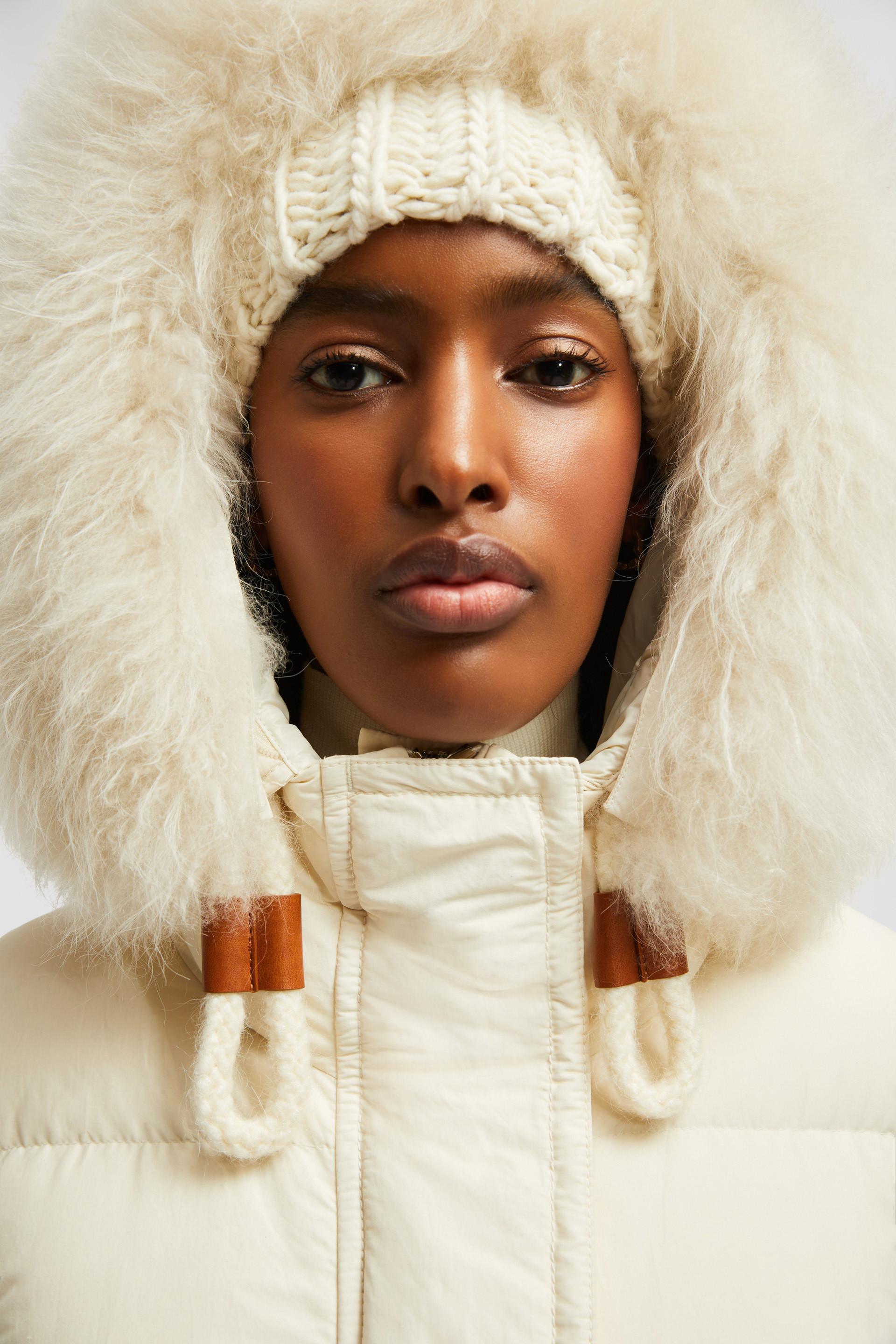 Moncler Blain Long Down Jacket in Metallic Lyst