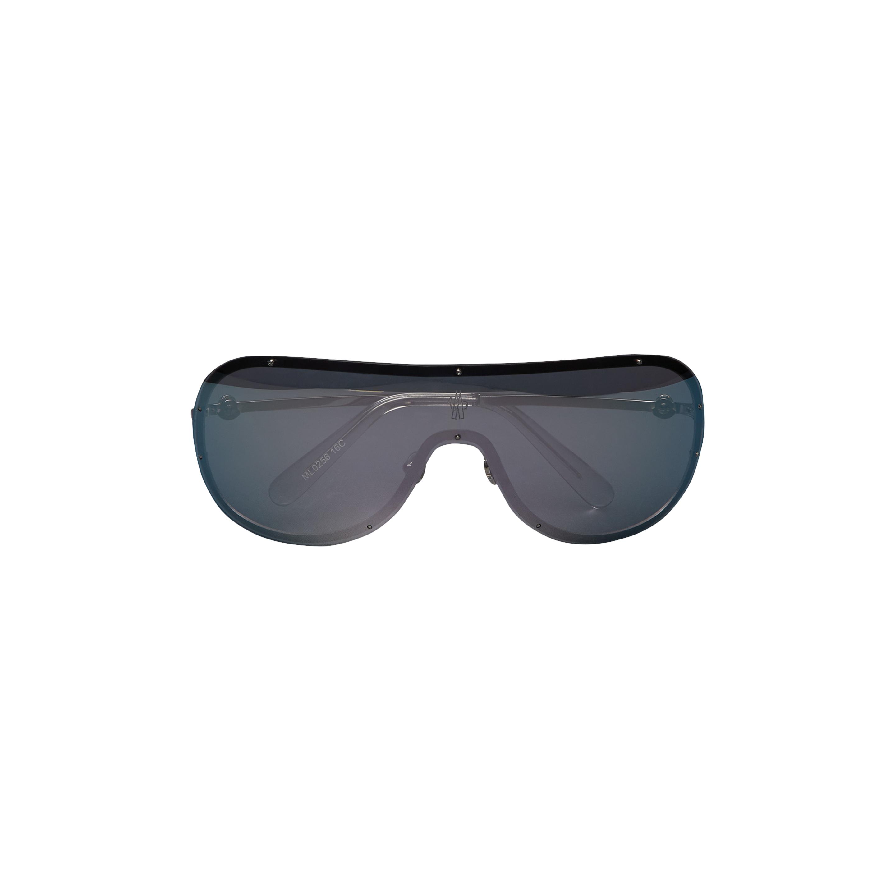 Moncler Lunettes Avionn Shield Sunglasses Gray in Blue for Men | Lyst
