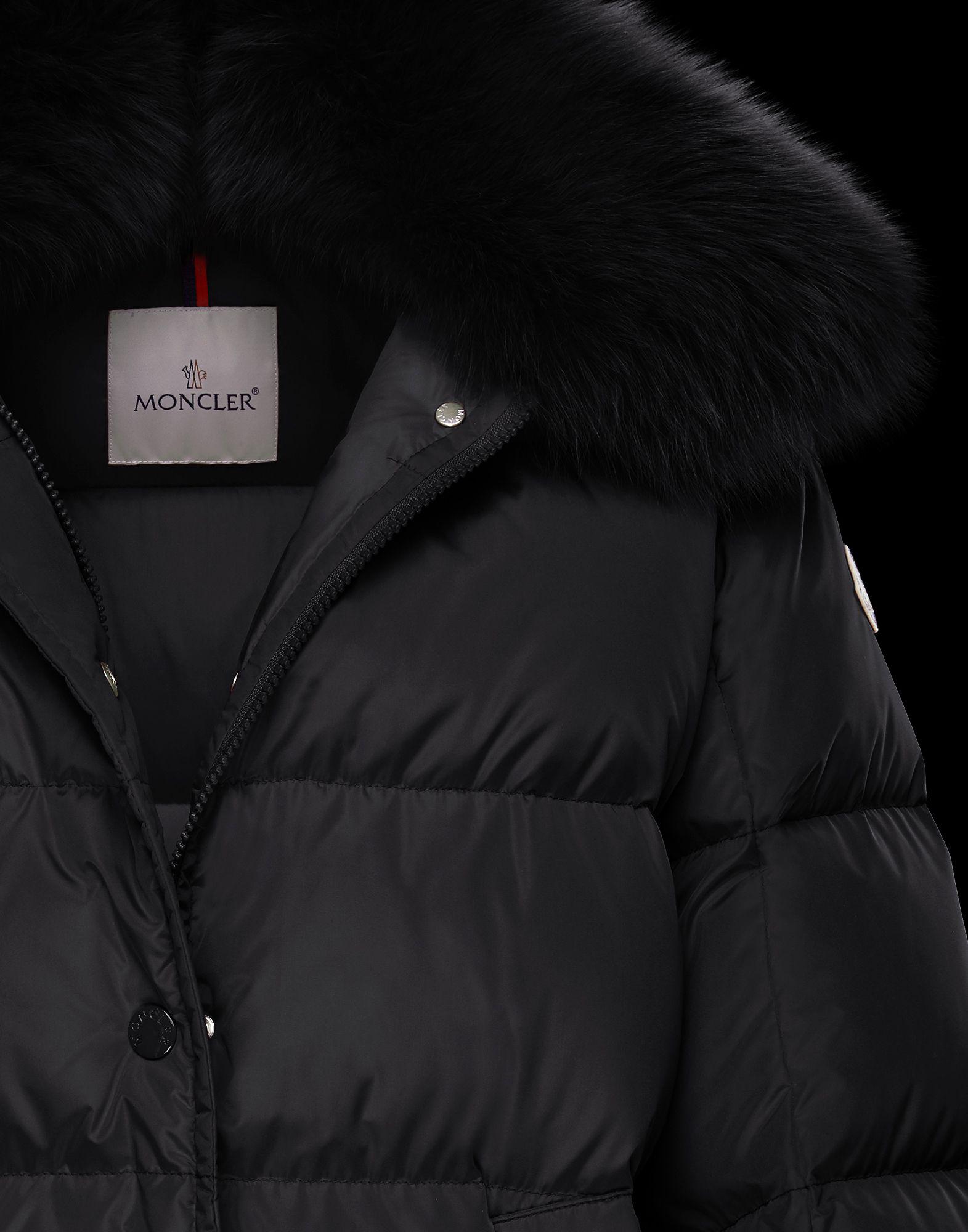 Moncler Mesange Down Jacket in Black | Lyst