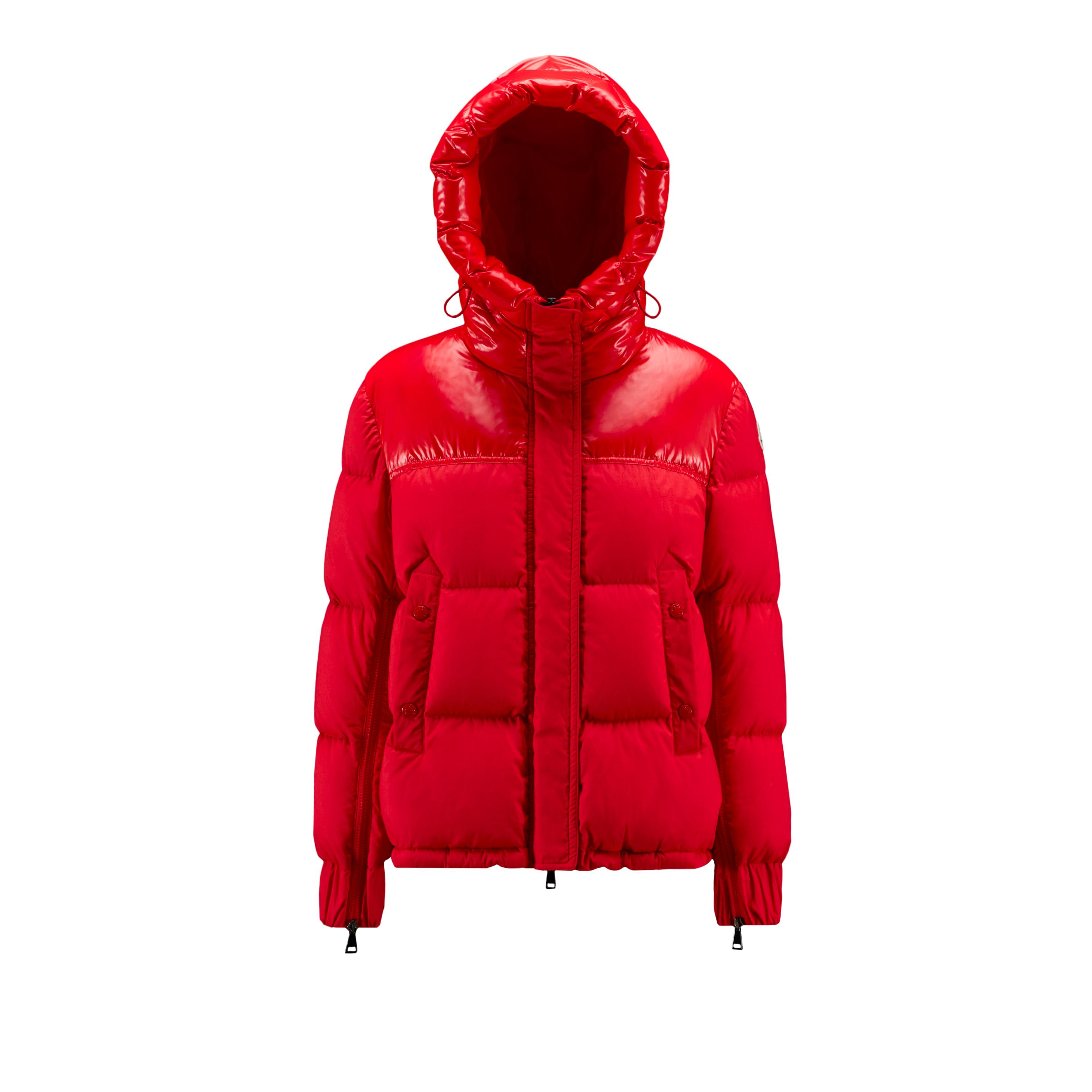 Moncler Etival Short Down Jacket in Red | Lyst