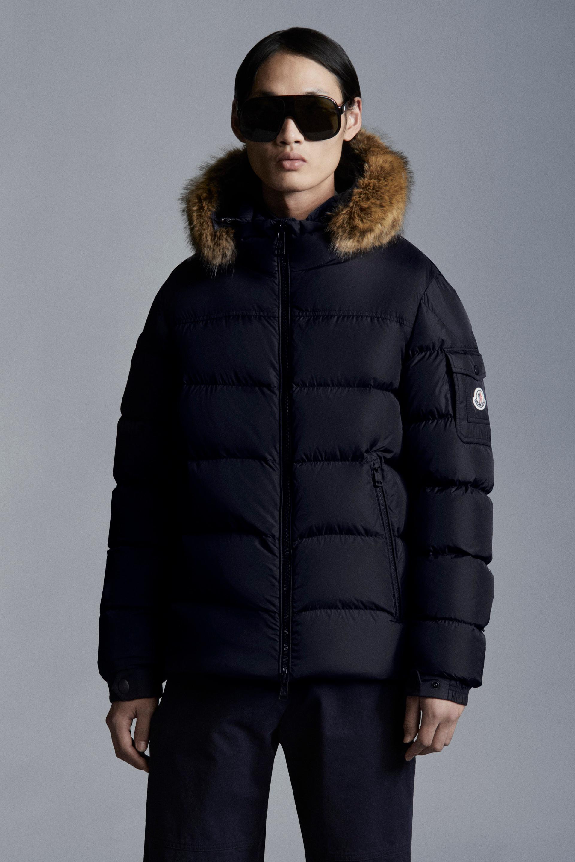 Moncler Morel Short Down Jacket in Blue for Men | Lyst