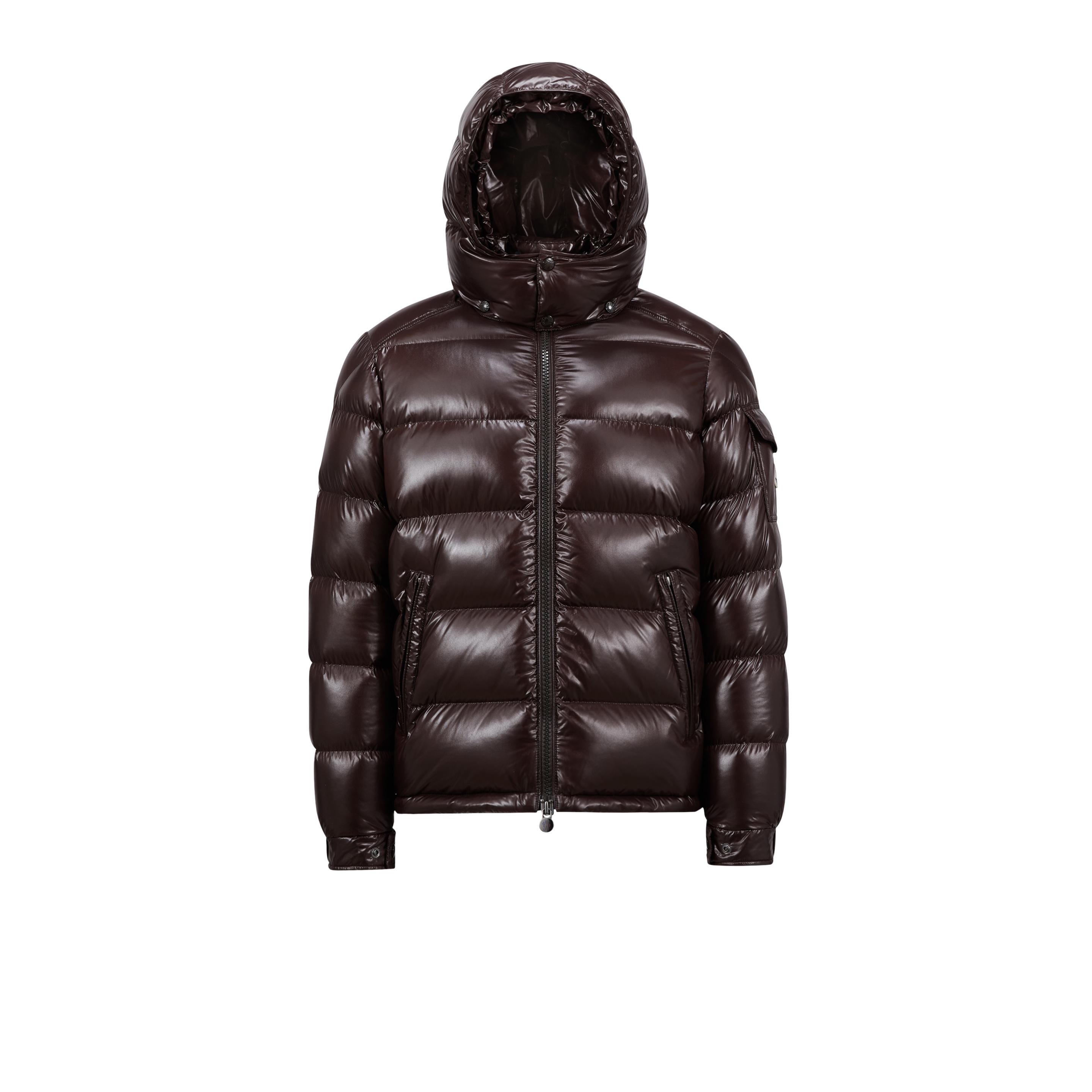 Moncler Maya Hooded Short Down Jacket in Brown for Men | Lyst UK
