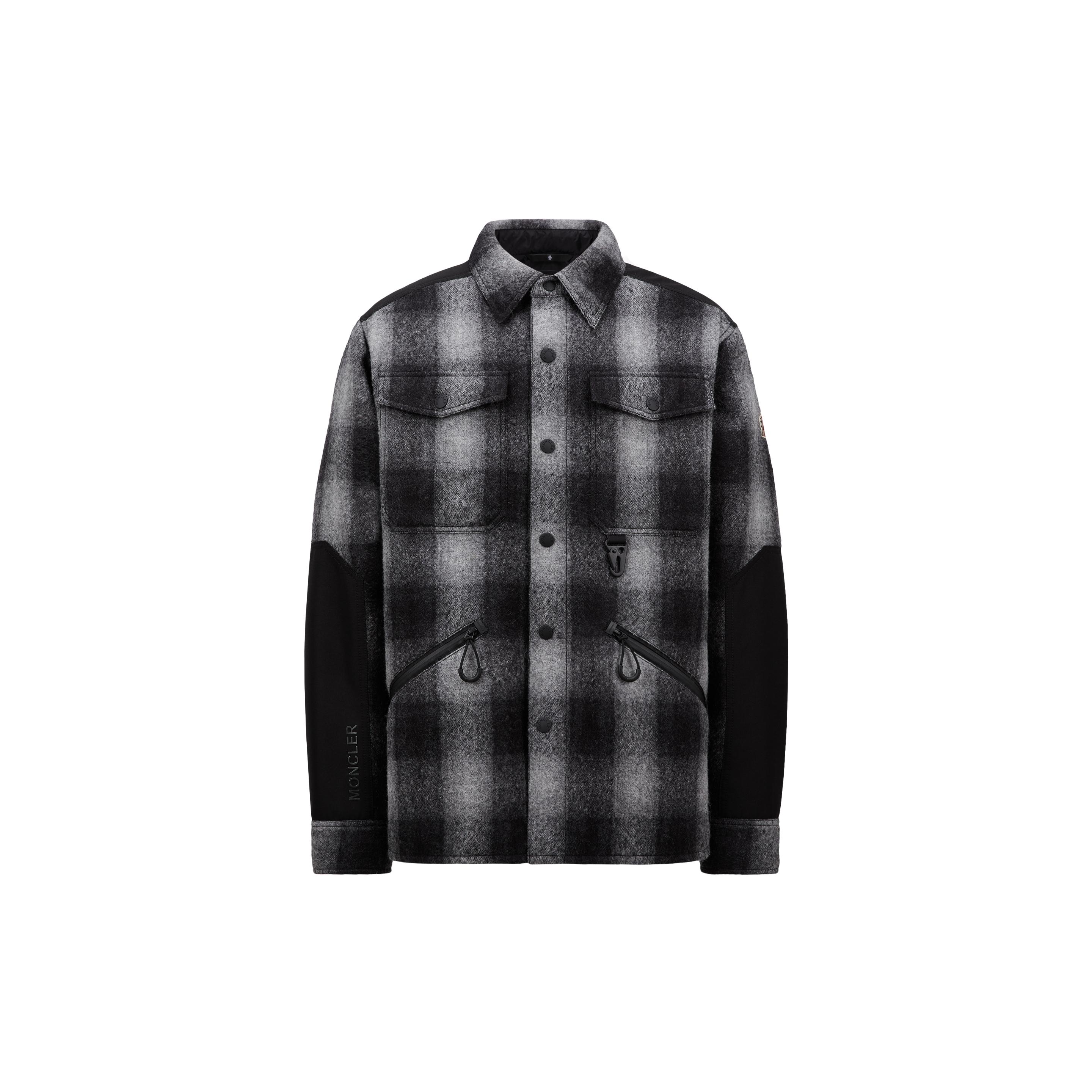 【MONCLER】Iseranダウンシャツジャケット Black Iseran Down Shirt Jacket - Short Down Jackets for Men