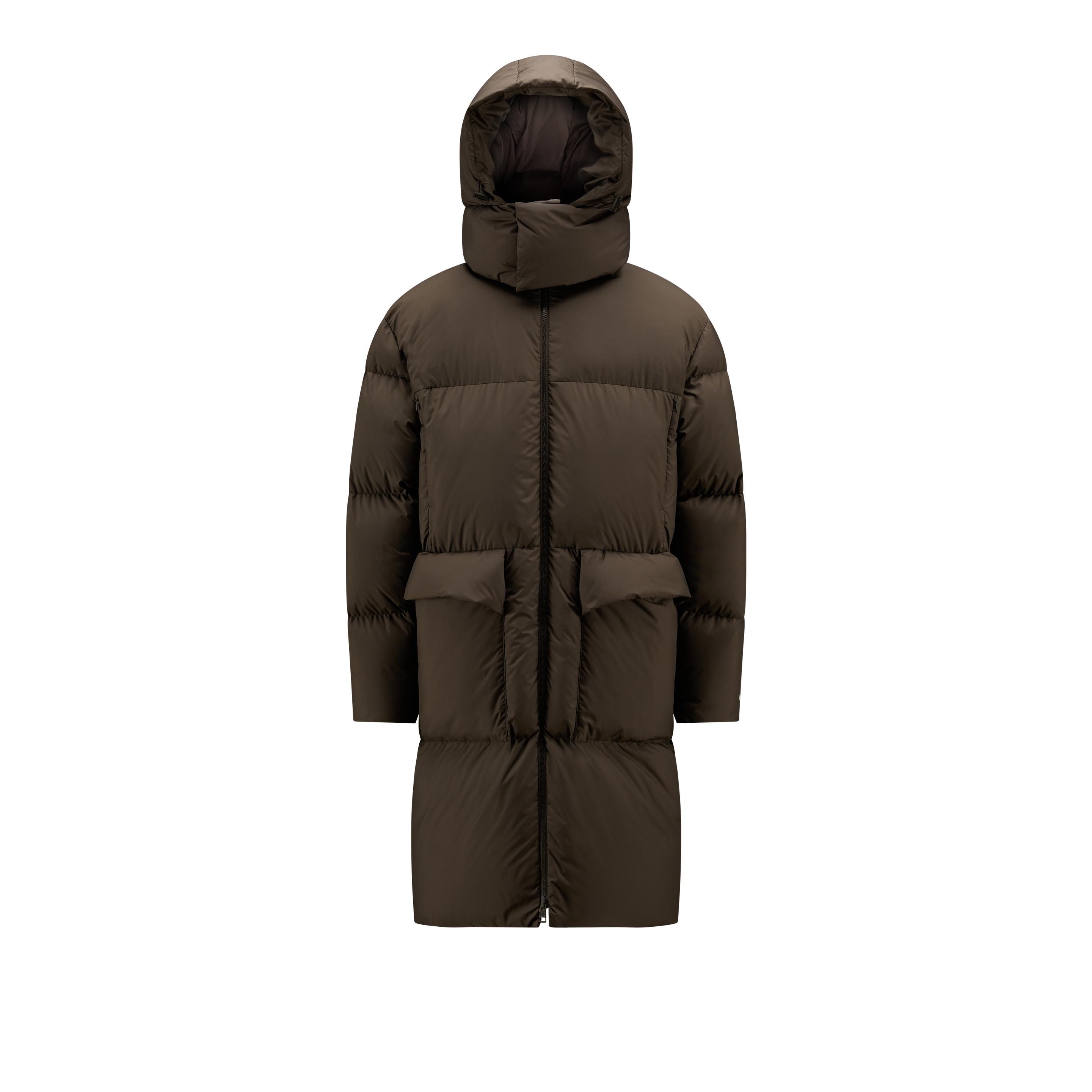 Moncler 1952 Canvey Long Down Jacket in Brown for Men | Lyst