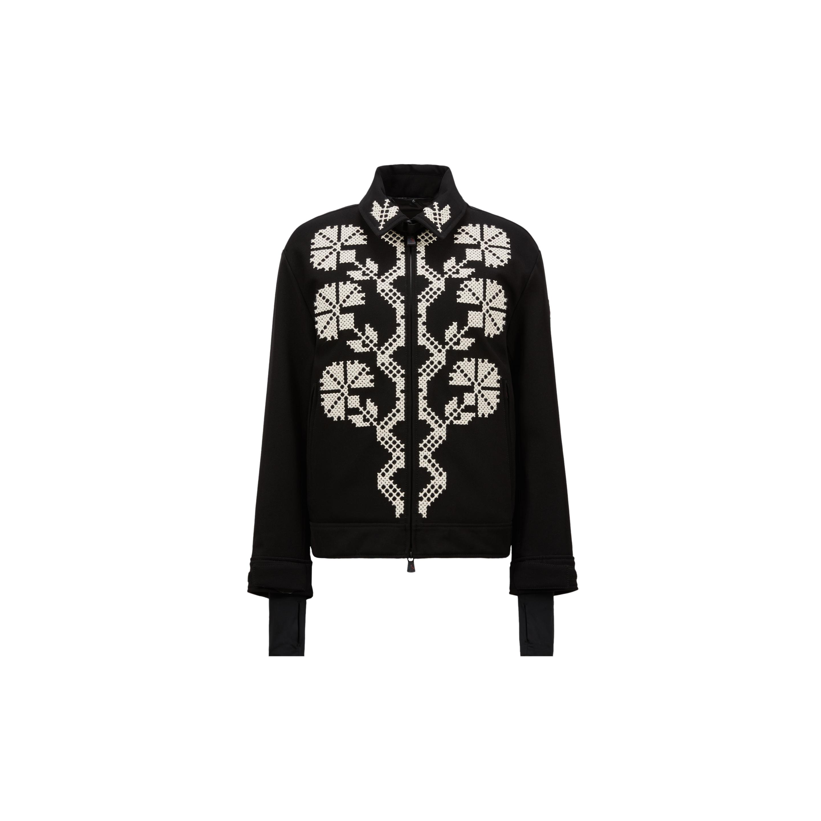 Moncler Pers Embroidered Down Ski Jacket ★関税込★ Moncler Pers Embroidered Down Ski Jacket in Black | Lyst