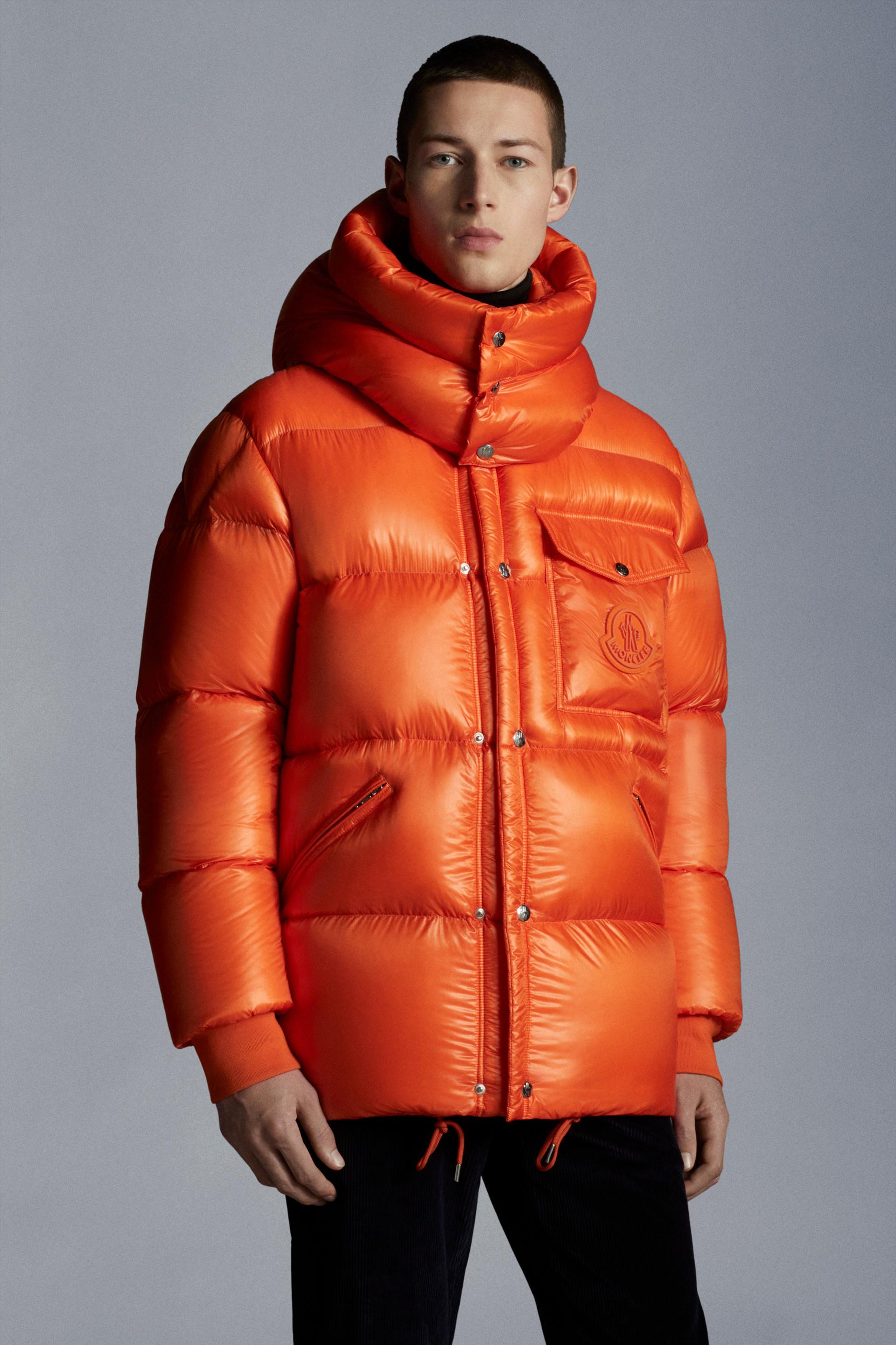 moncler coat orange
