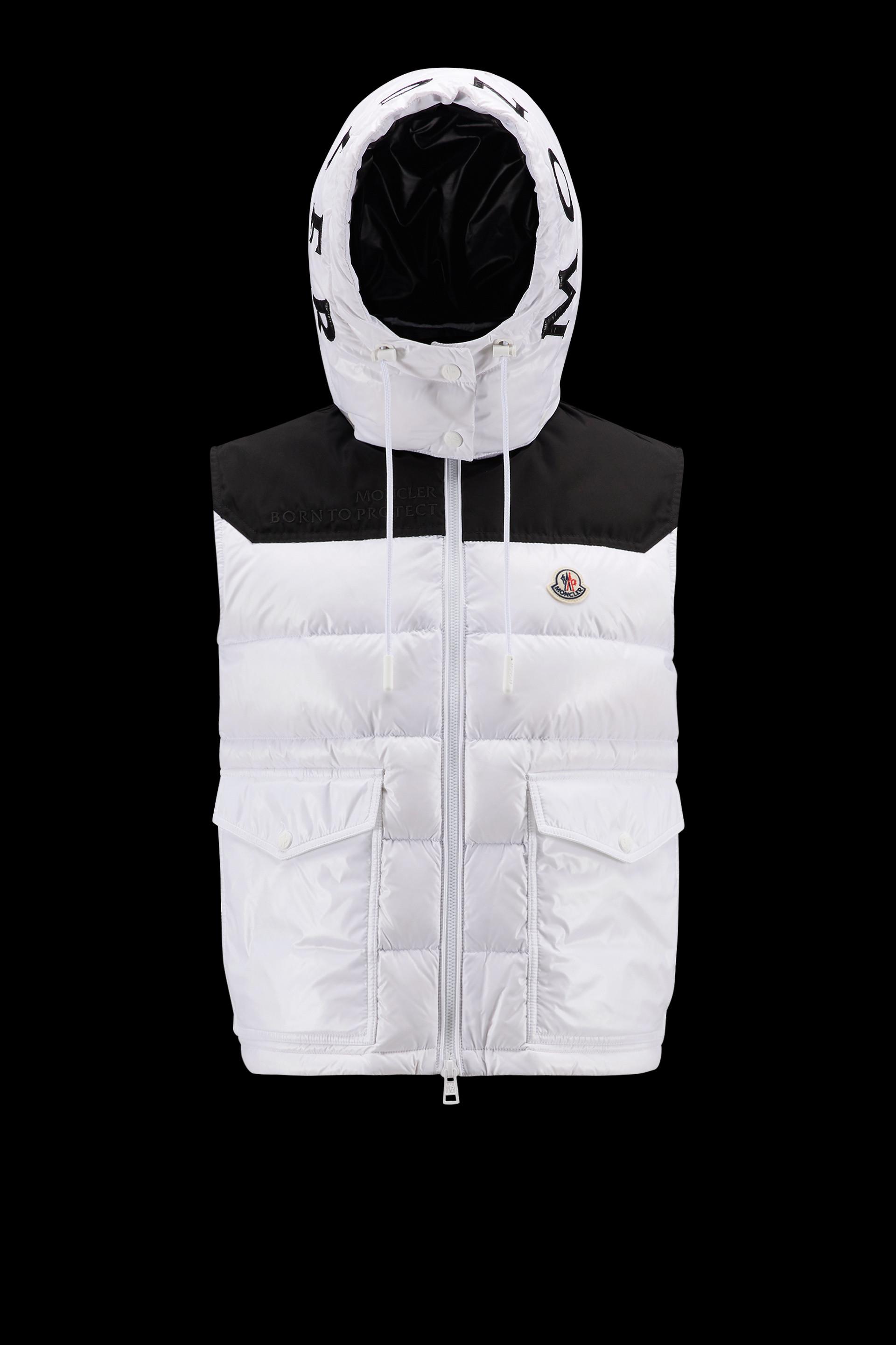 Moncler Synthetic Ciboure Recycled-nylon Shell Down Gilet in White Womens Clothing Jackets Waistcoats and gilets 