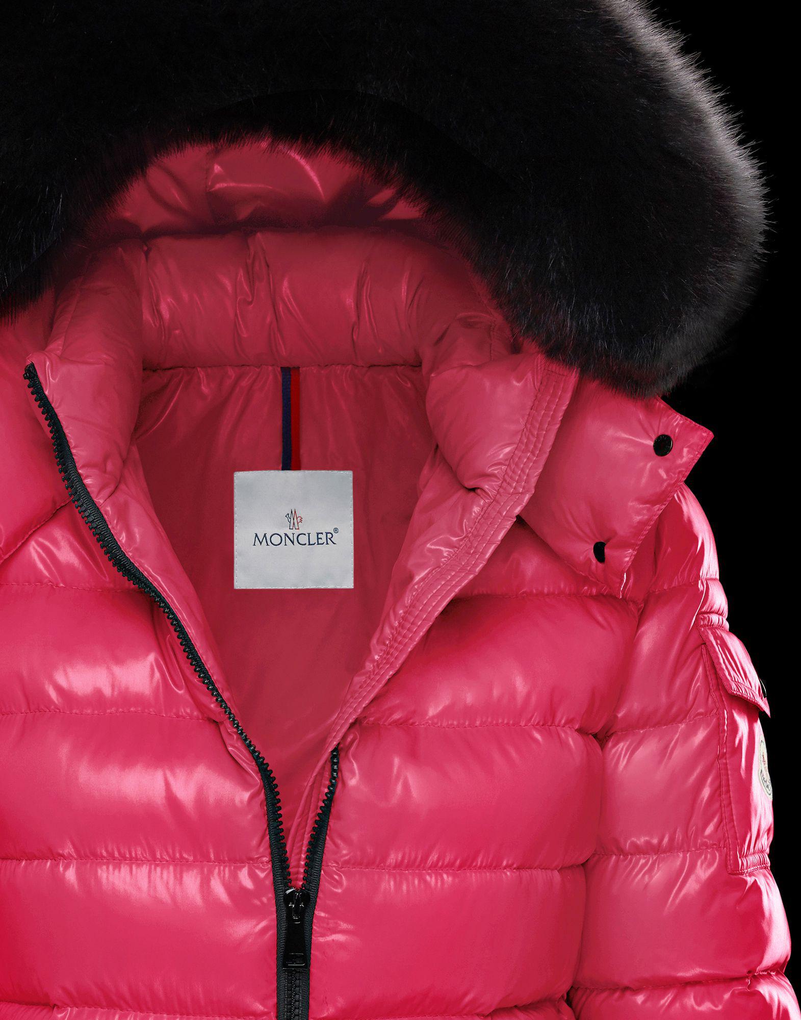 Moncler Badyfur in Fuchsia (Pink) - Lyst