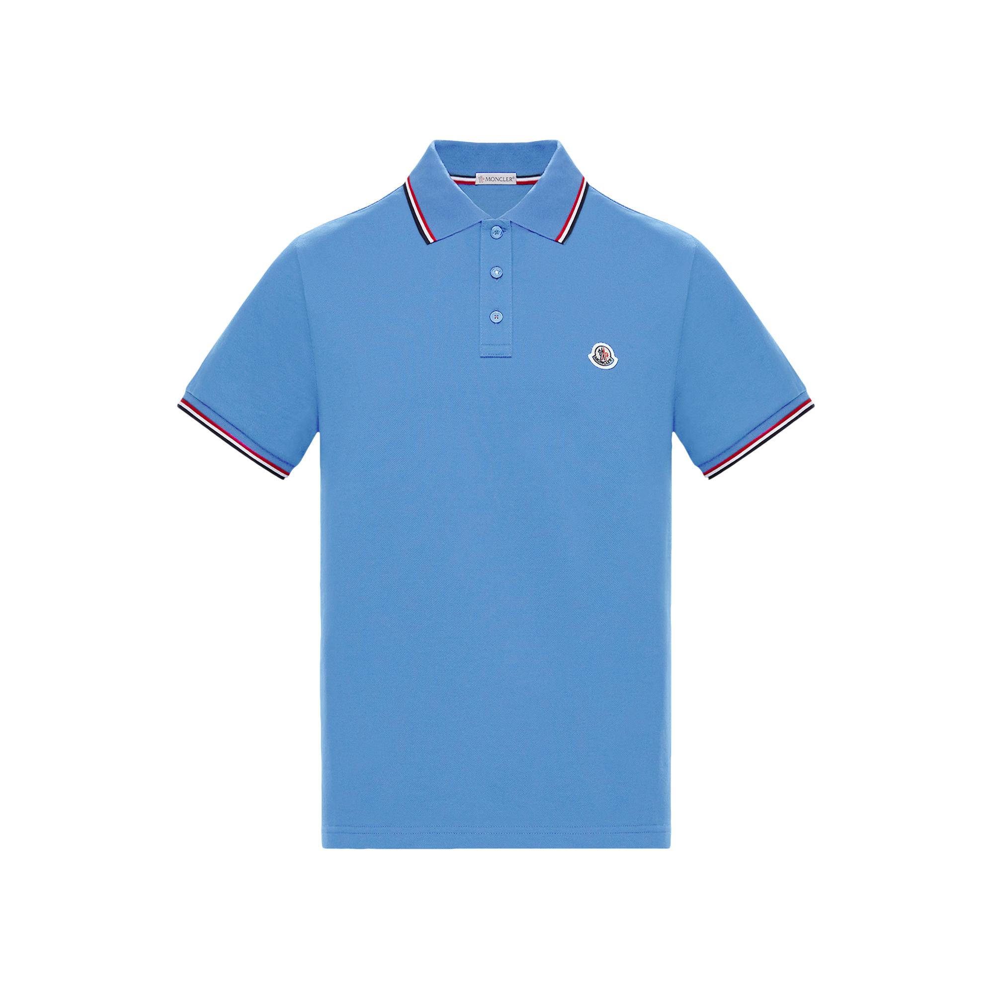 Moncler Polo in Blue for Men | Lyst