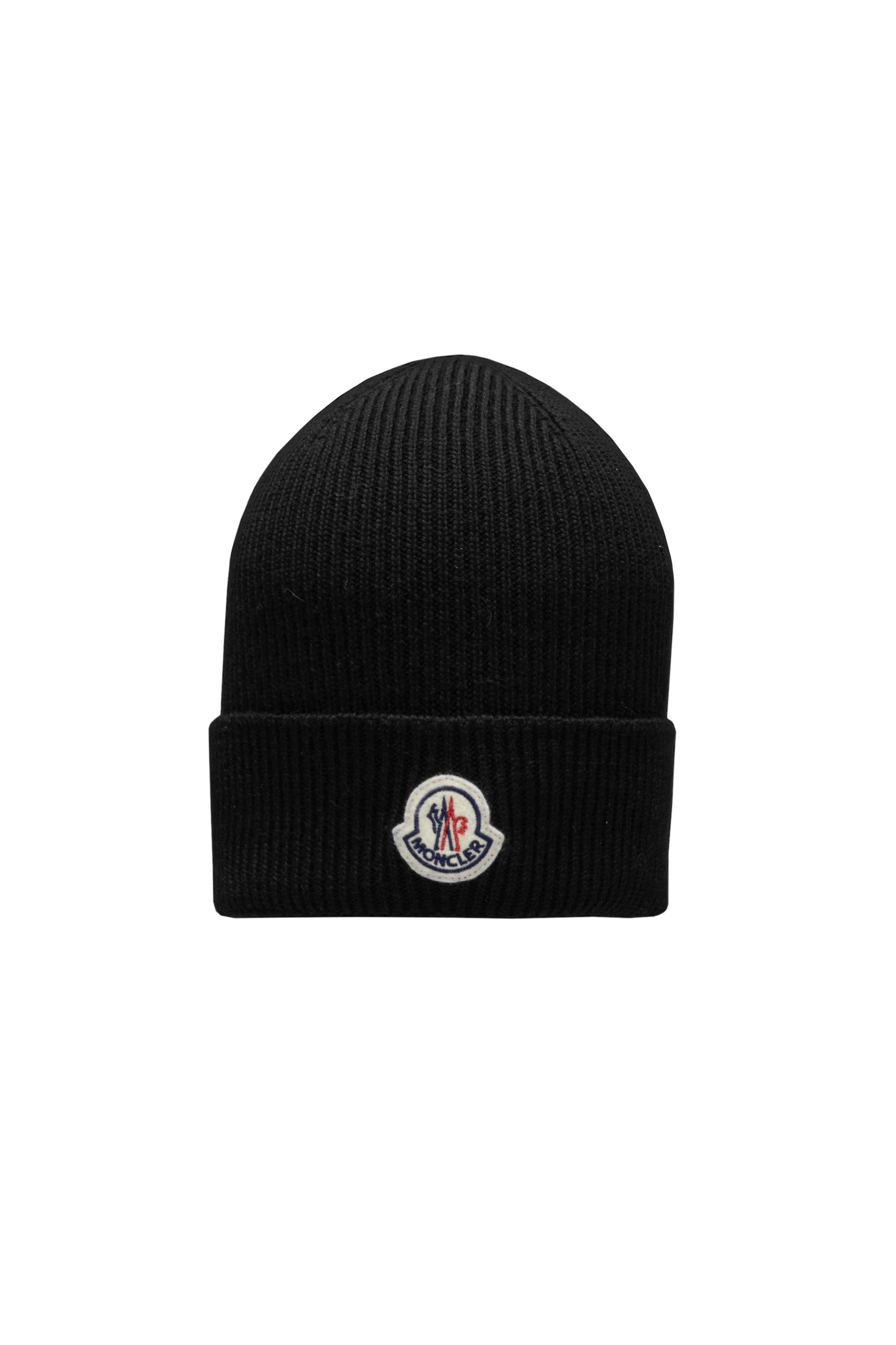 Moncler Rib-knit Beanie in Black for 
