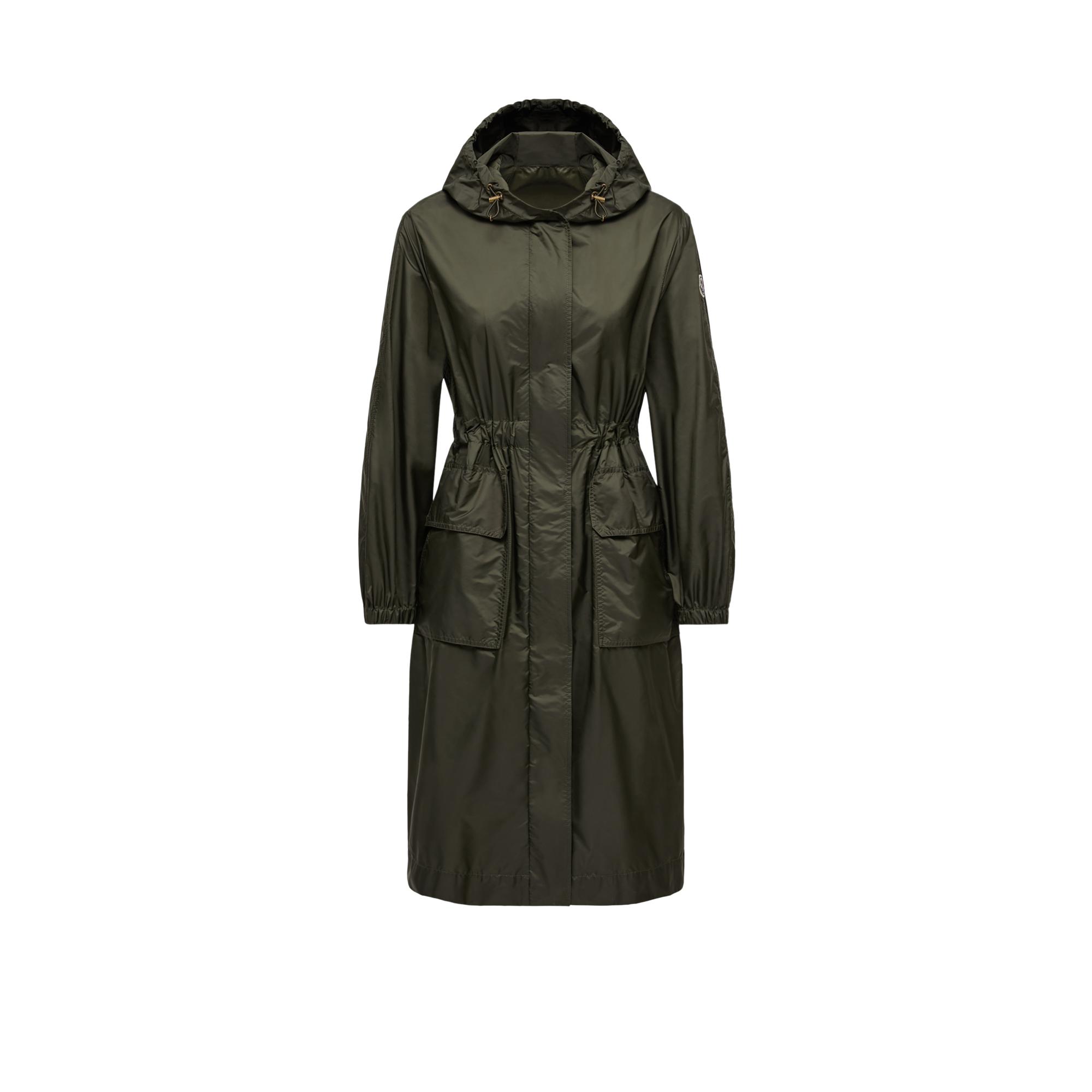 Moncler Hiengos Hooded Rain Coat in Green | Lyst UK