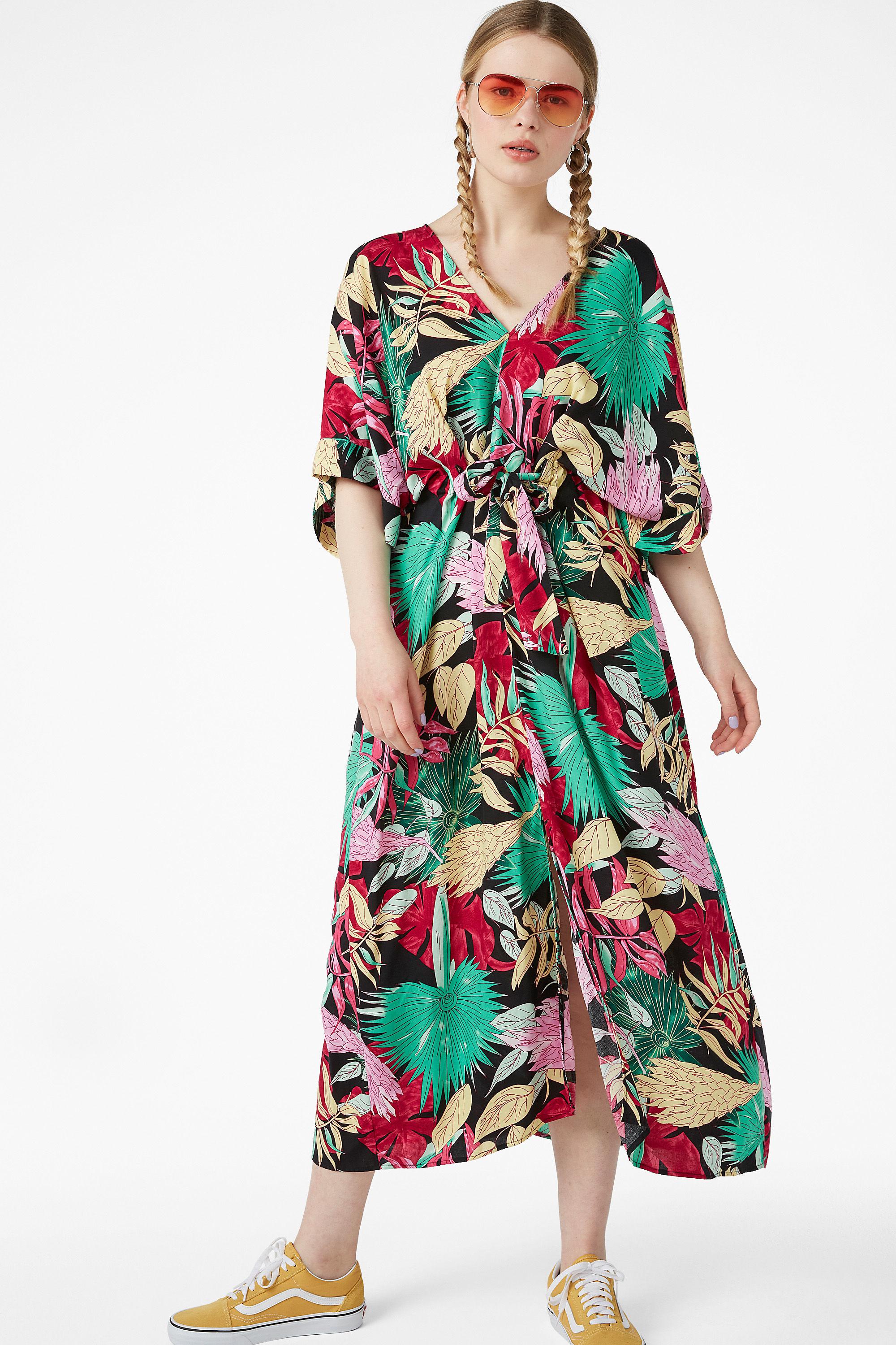 belted kaftan dress monki